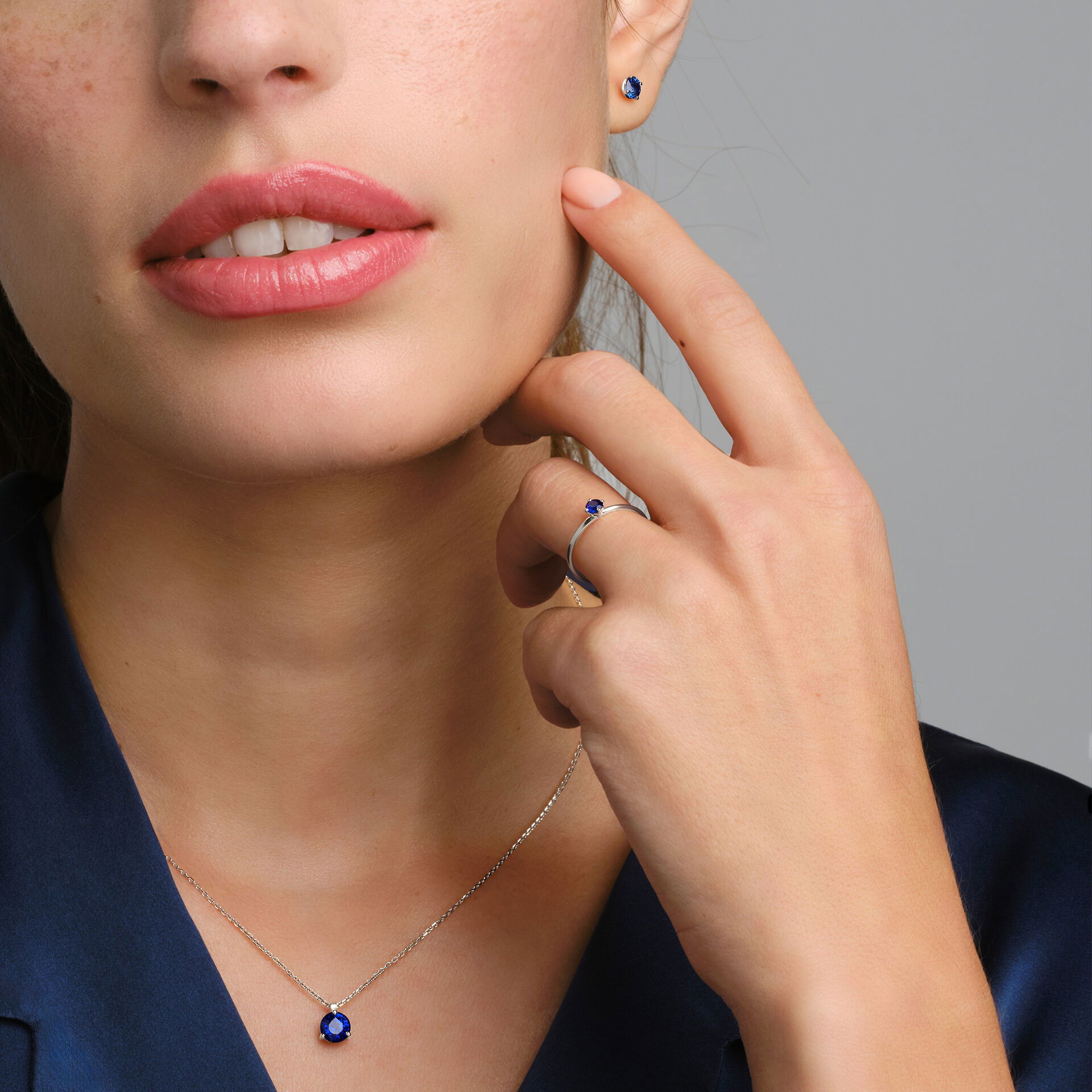 Solitaire Alva Saphir 3.5 mm