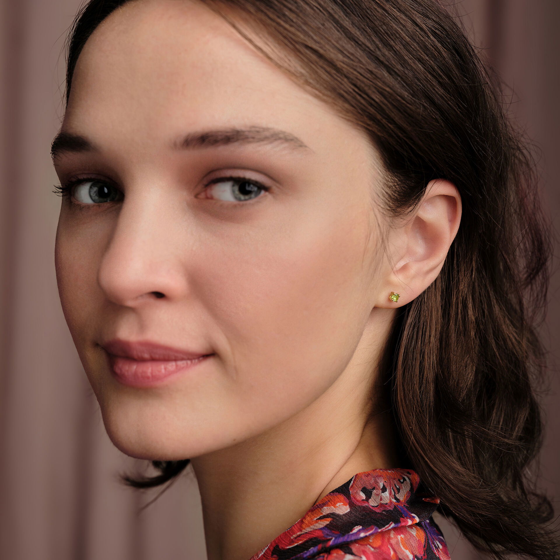 Boucles Alva Peridot 3.5 mm