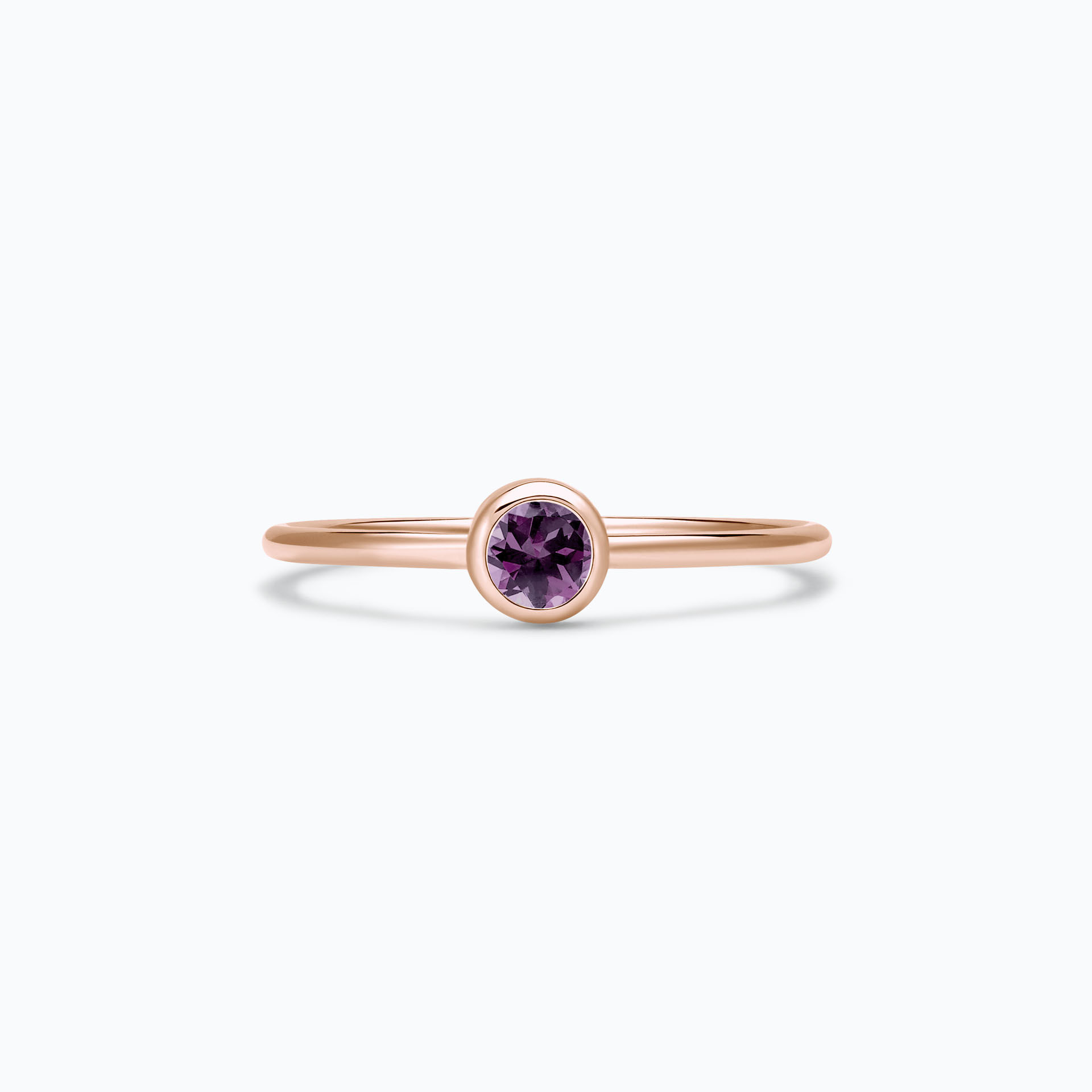 Solitaire Harmony Saphir Violet 3.5 mm