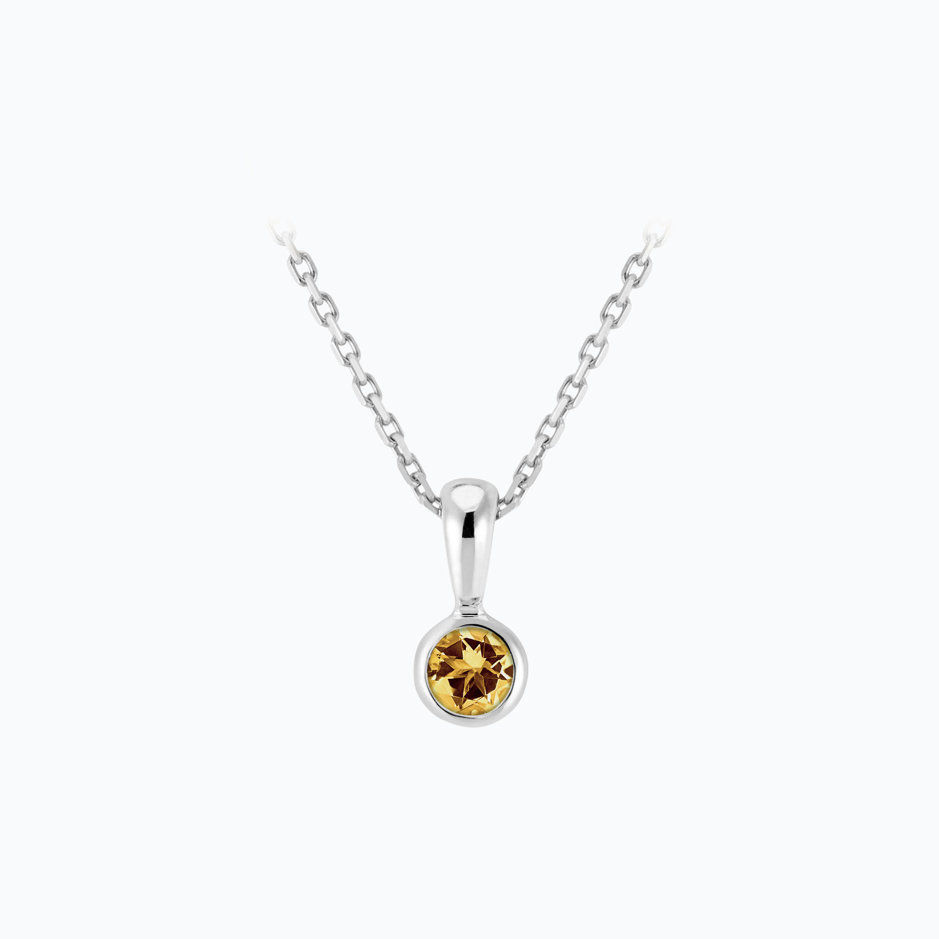 Pendentif Harmony Saphir Jaune Tournesol 3.5 mm
