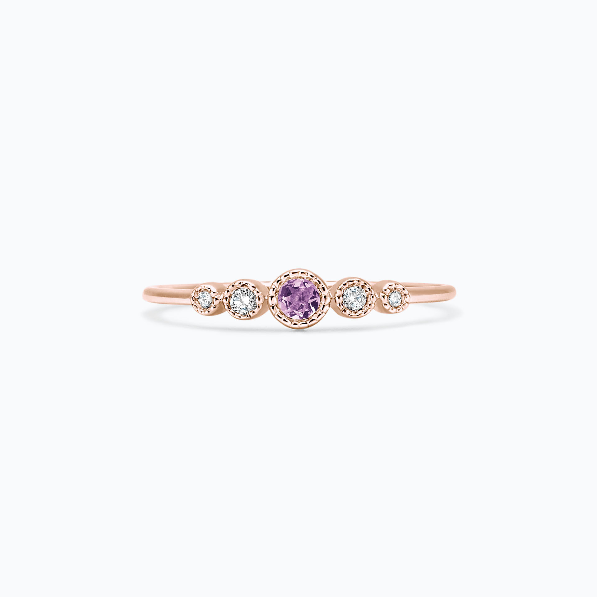 Solitaire Léa Millegrain Saphir Mauve