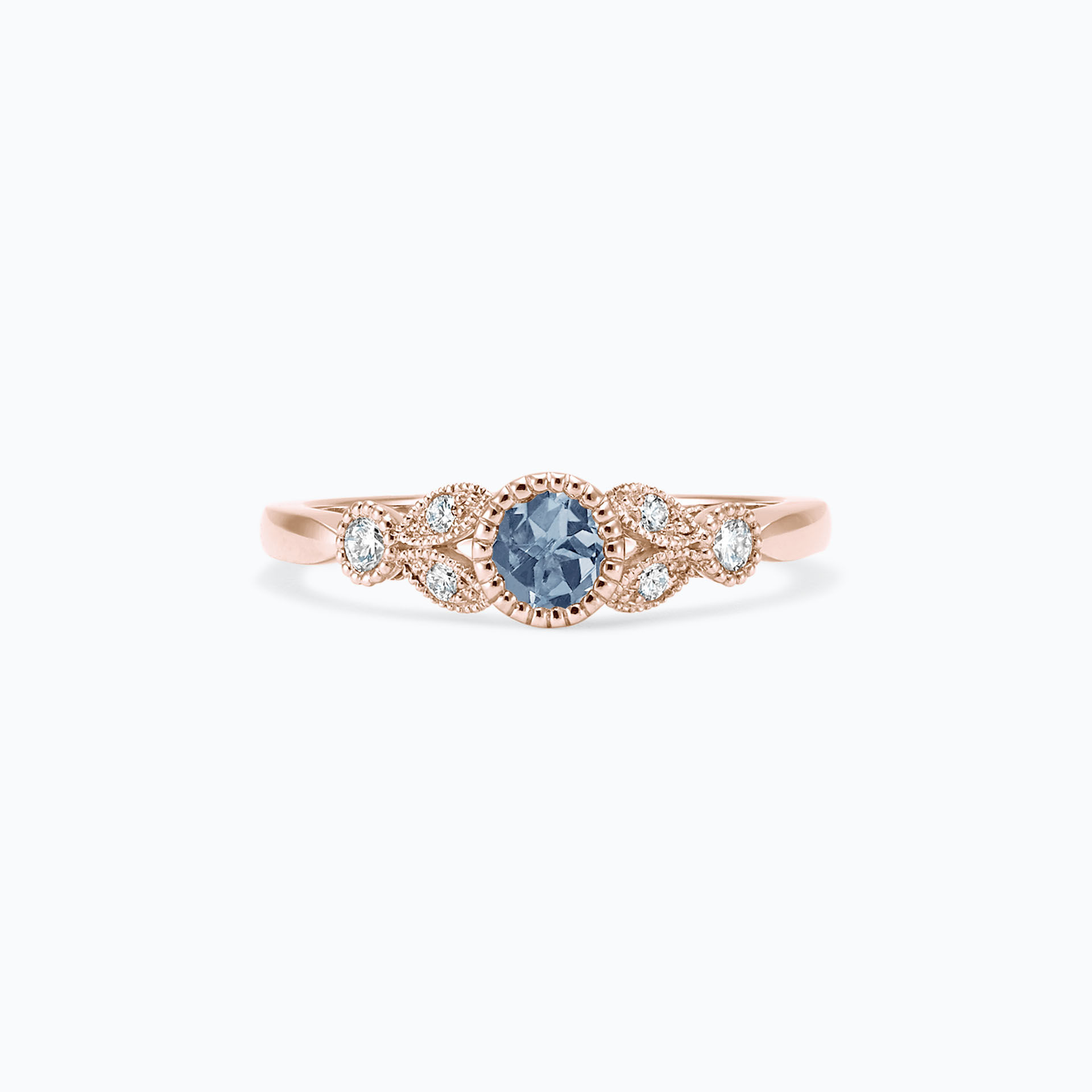 Solitaire Salomé Millegrain Saphir Bleu Tendre