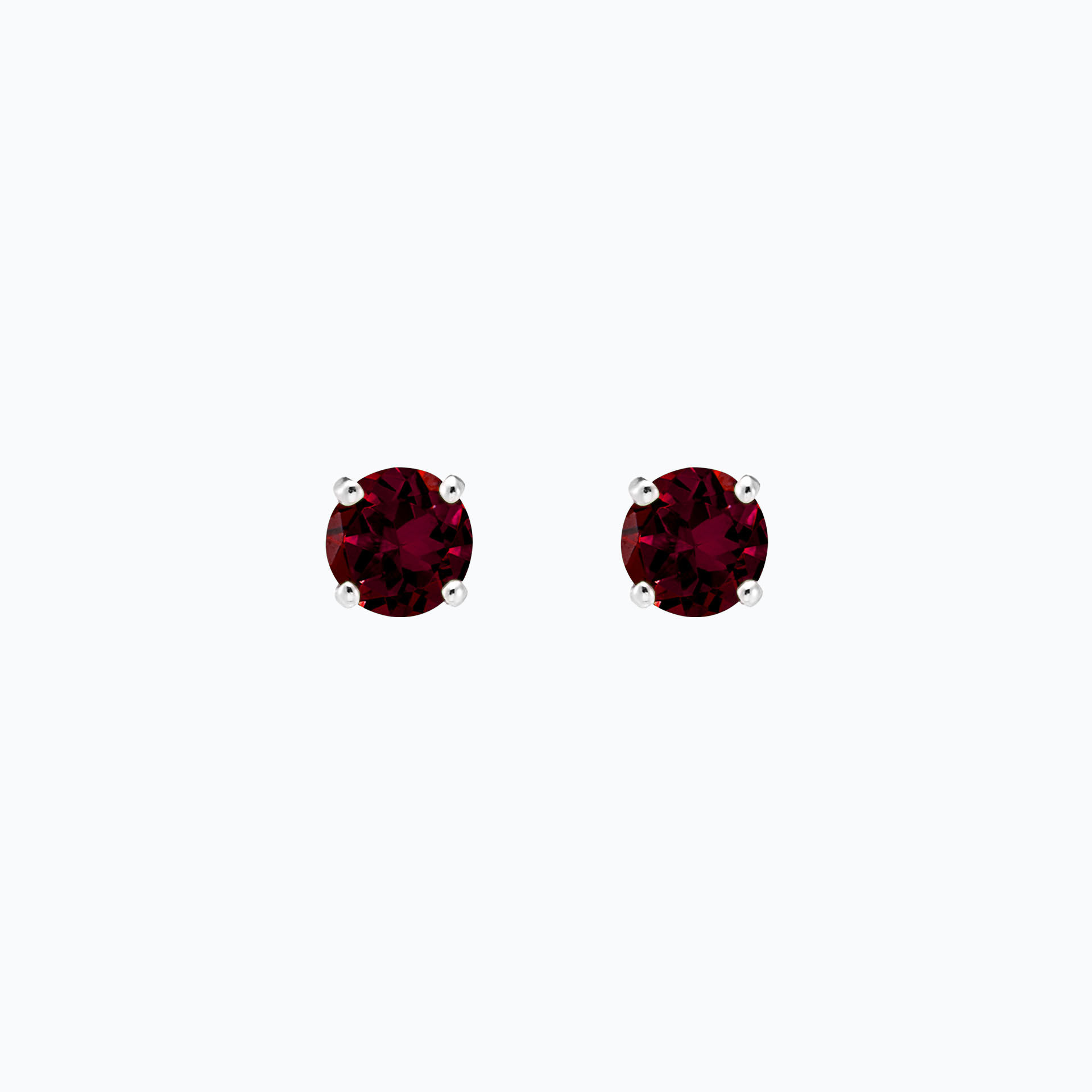 Boucles Alva Grenat Rhodolite 6 mm