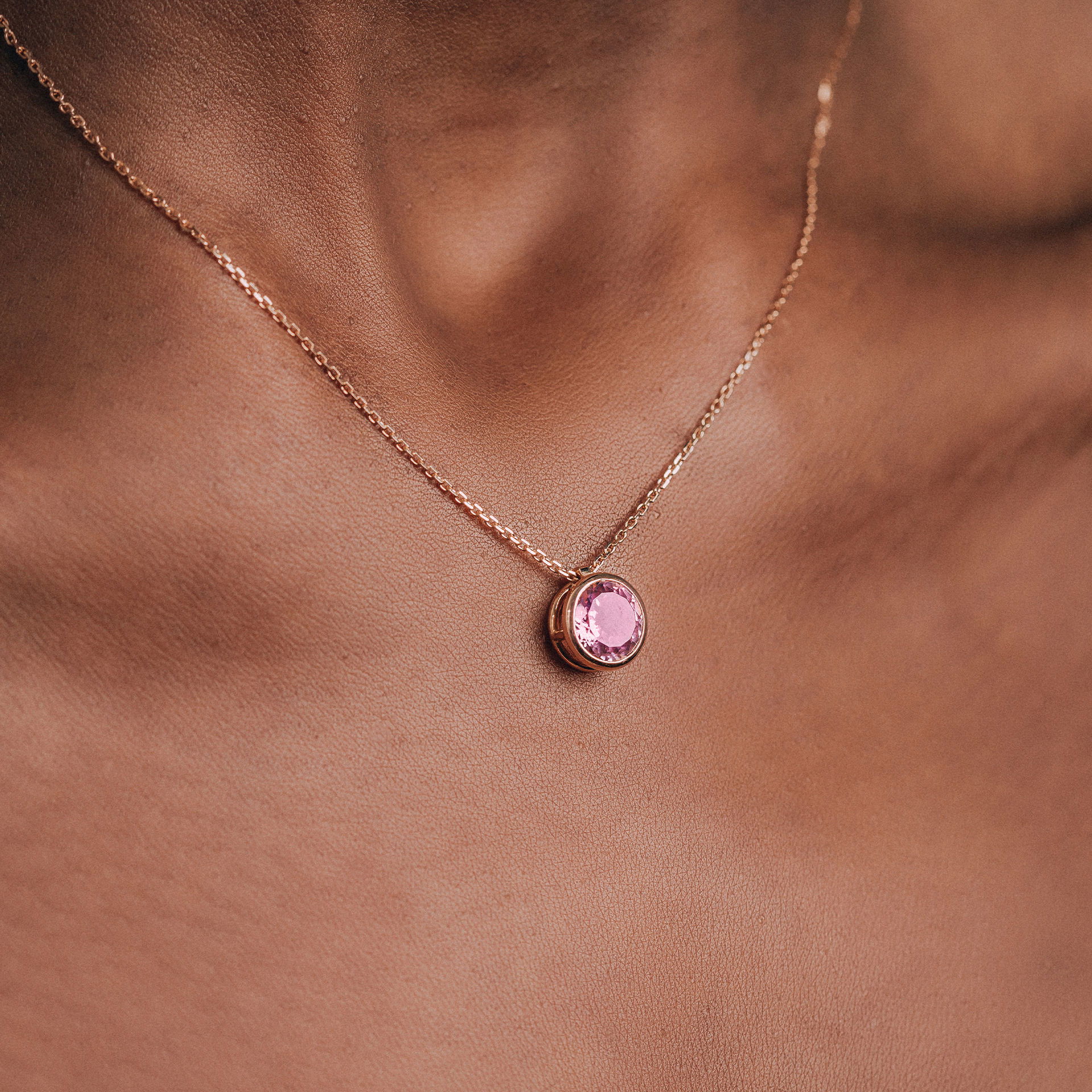 Collier Nymphéa Tourmaline