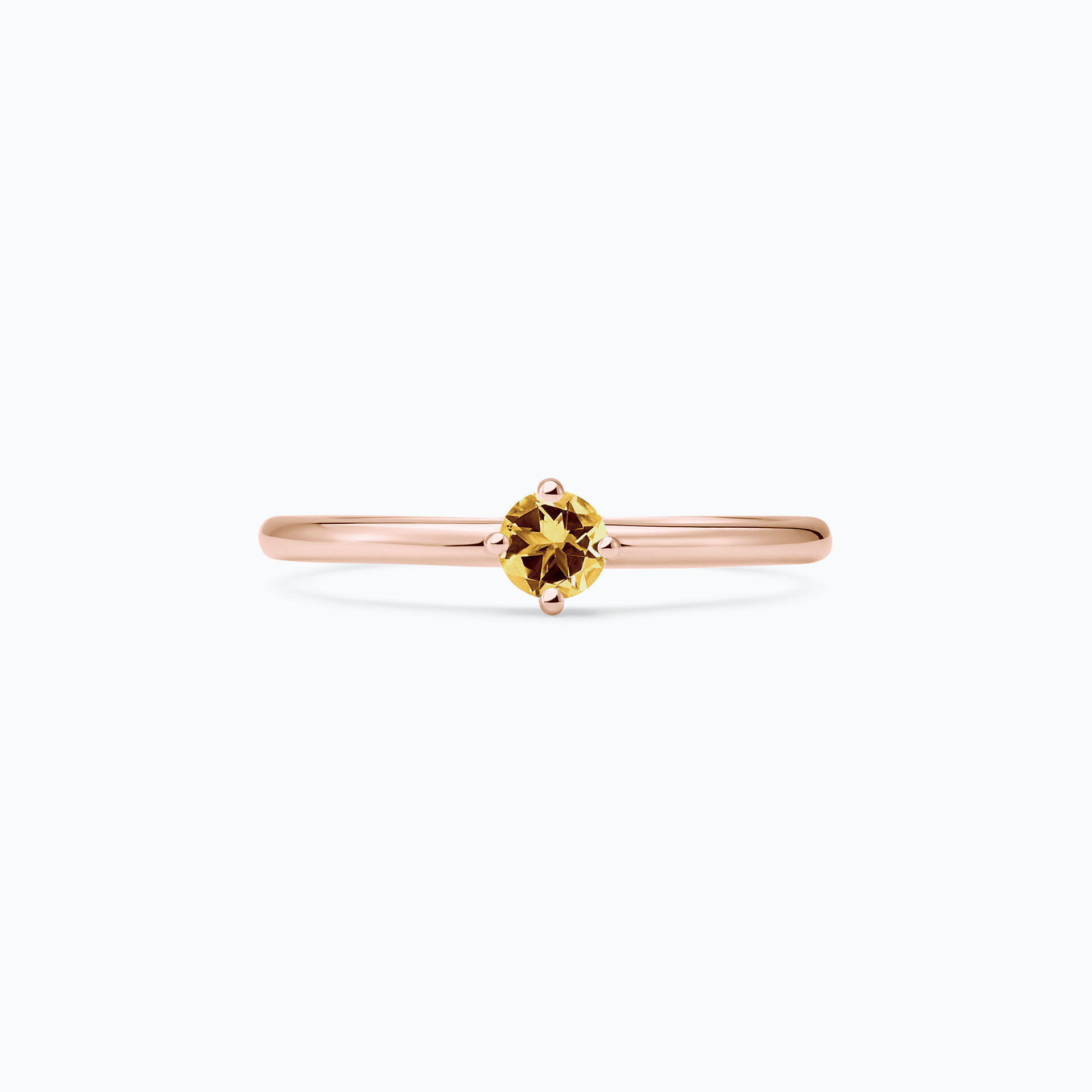 Solitaire Alva Saphir Jaune Tournesol 3.5 mm