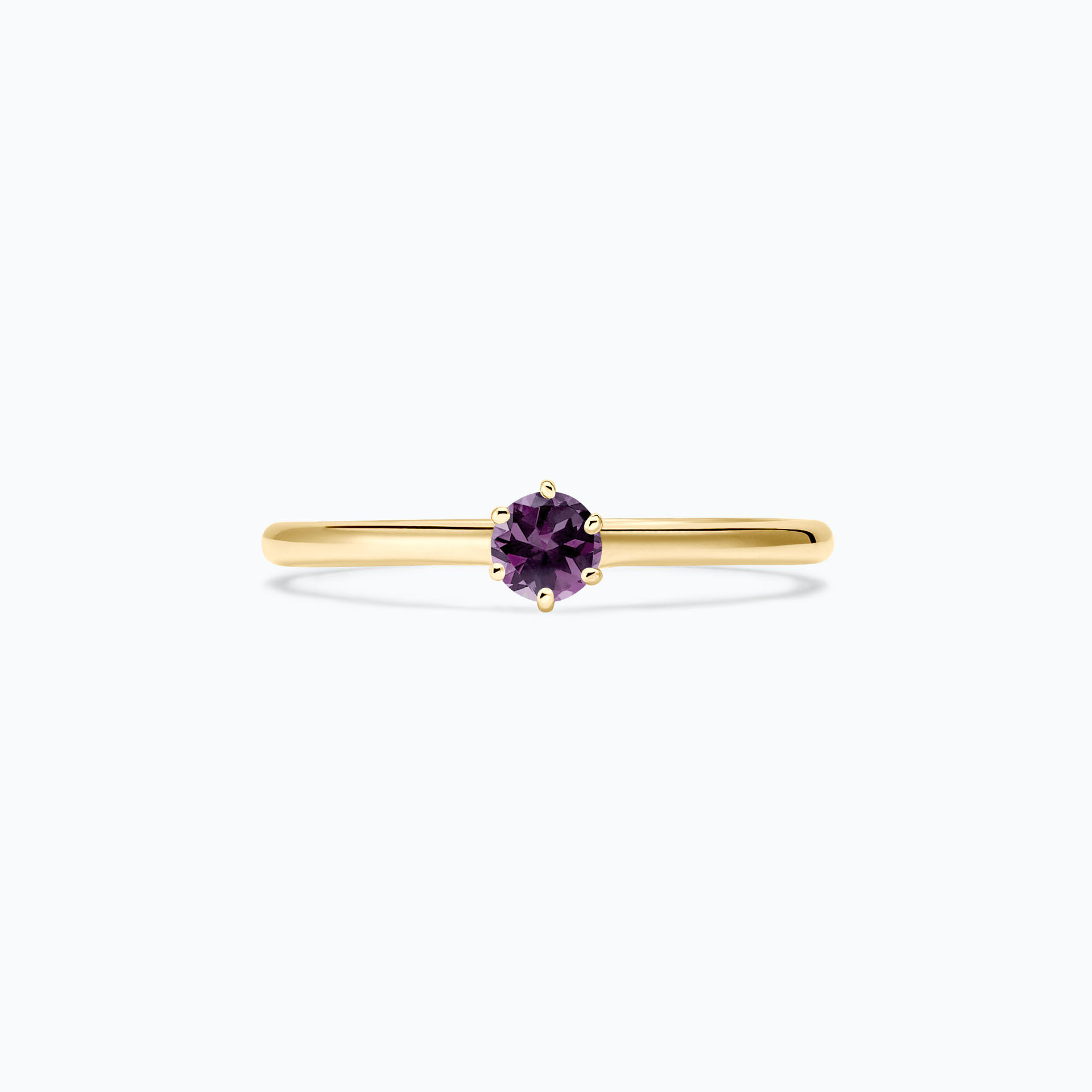 Solitaire Félicia Saphir Violet 3.5 mm
