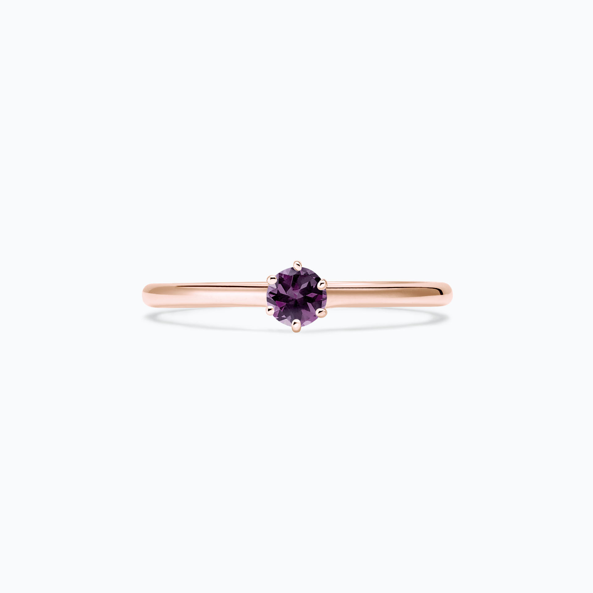 Solitaire Félicia Saphir Violet 3.5 mm