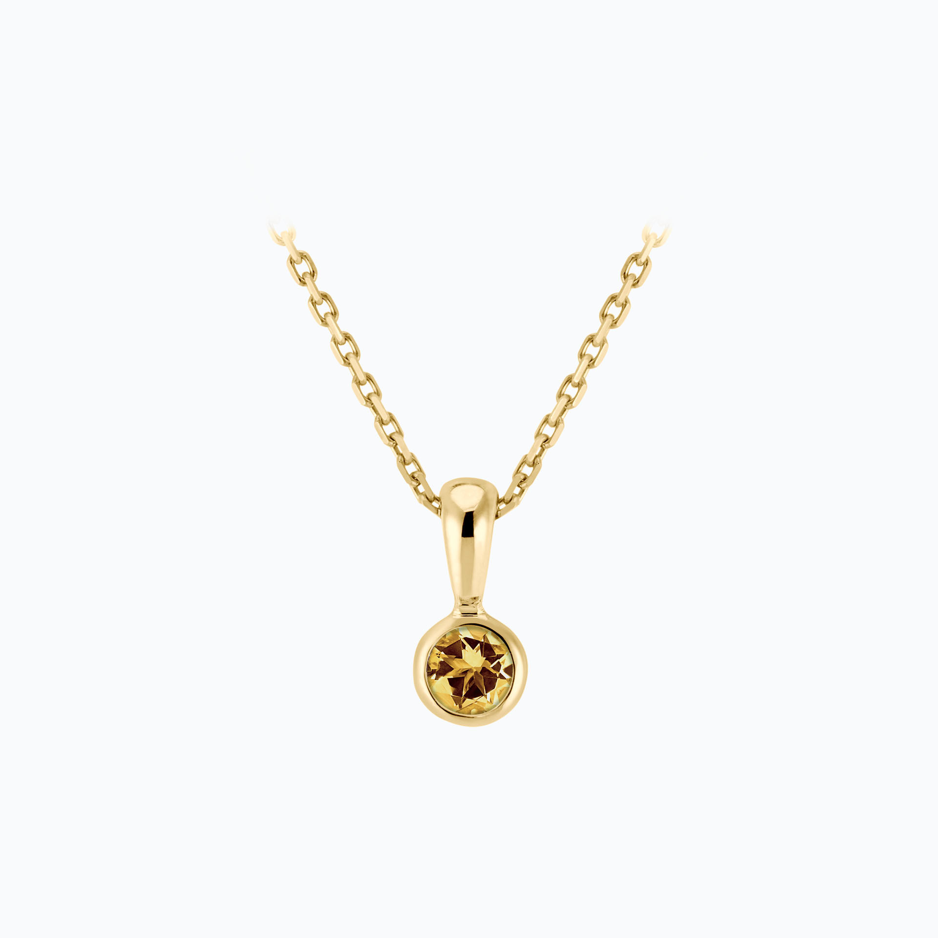 Pendentif Harmony Saphir Jaune Tournesol 3.5 mm