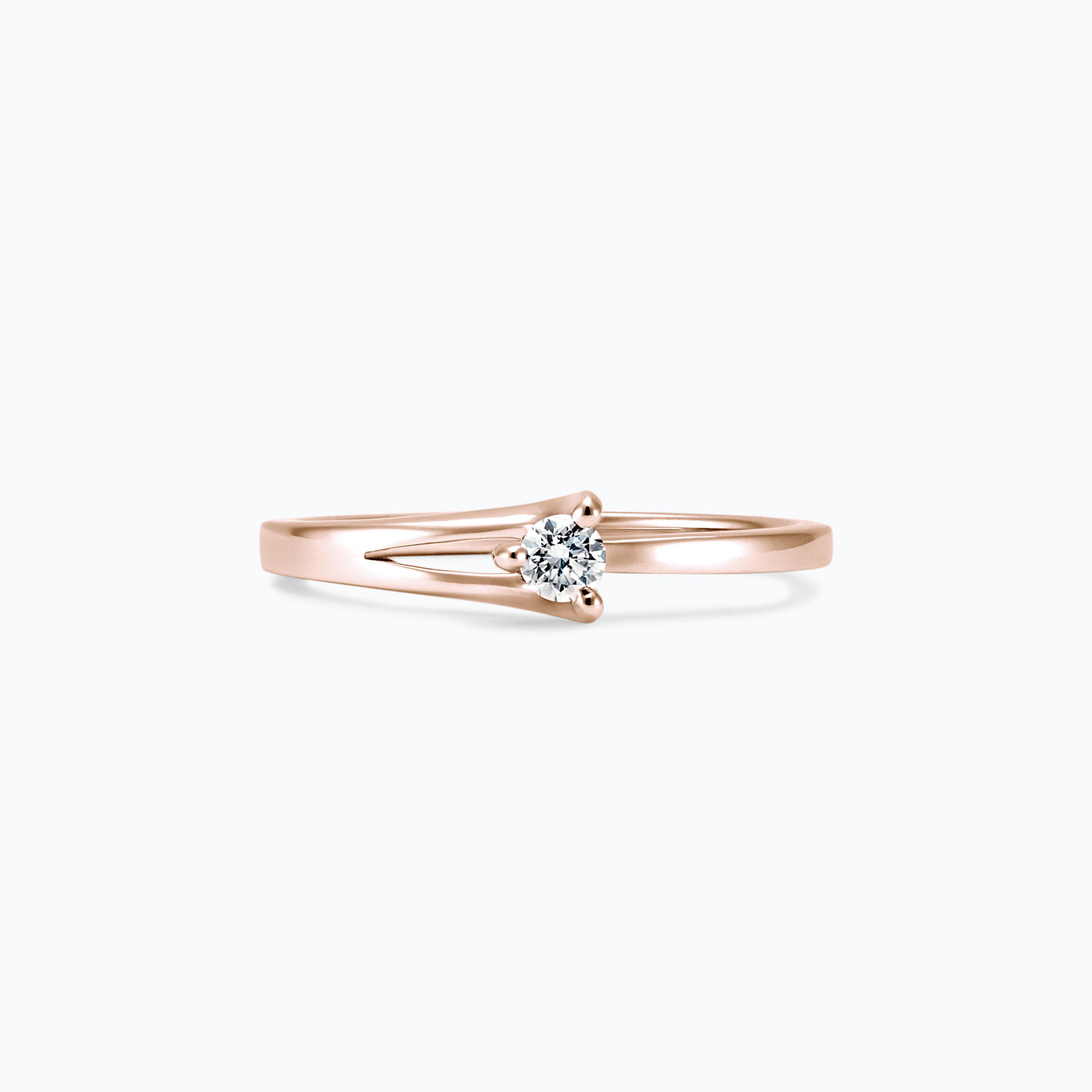 Solitaire Étoile Diamant de Synthèse 0.15 carat