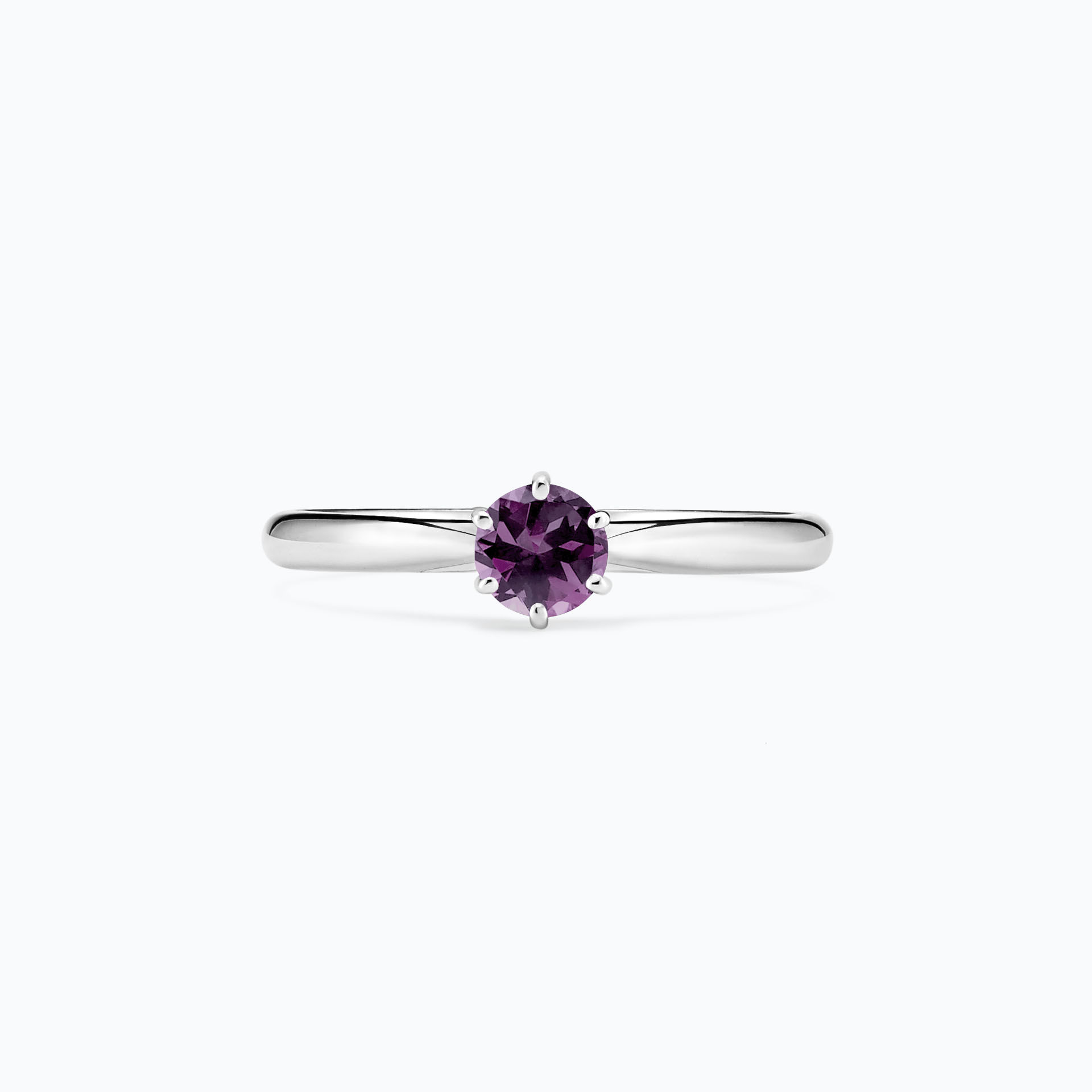 Solitaire Félicia Saphir Violet 4.5 mm