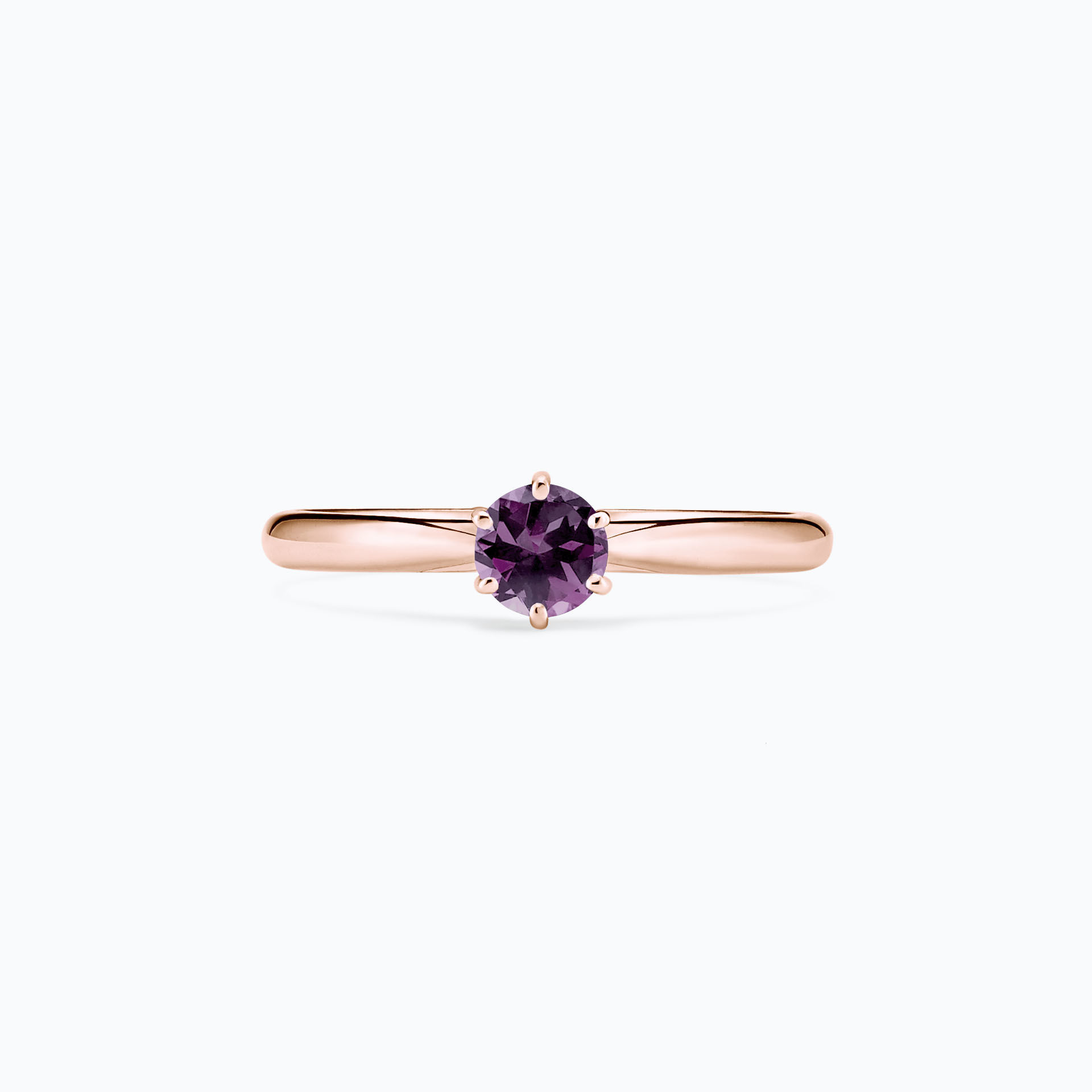 Solitaire Félicia Saphir Violet 4.5 mm