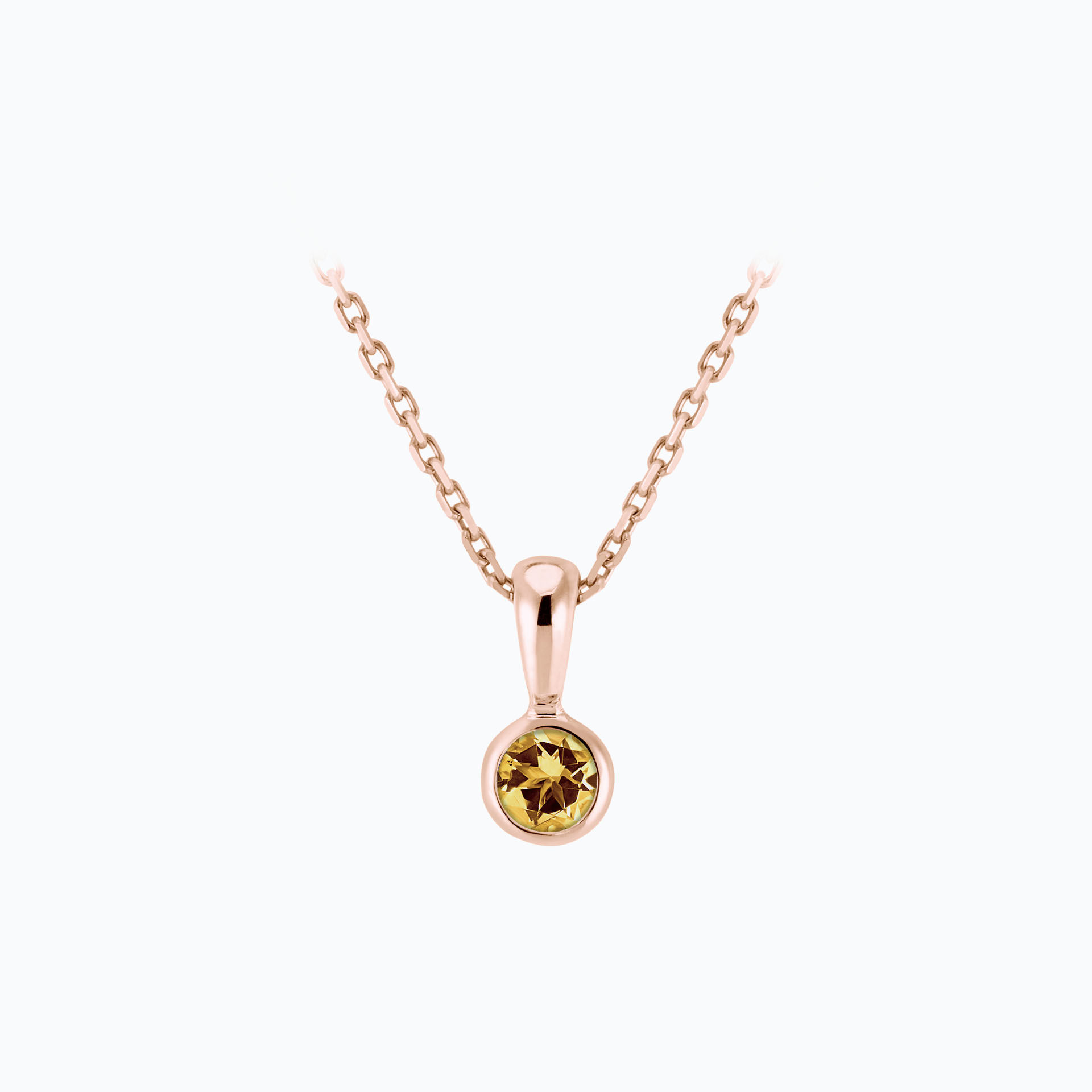Pendentif Harmony Saphir Jaune Tournesol 3.5 mm