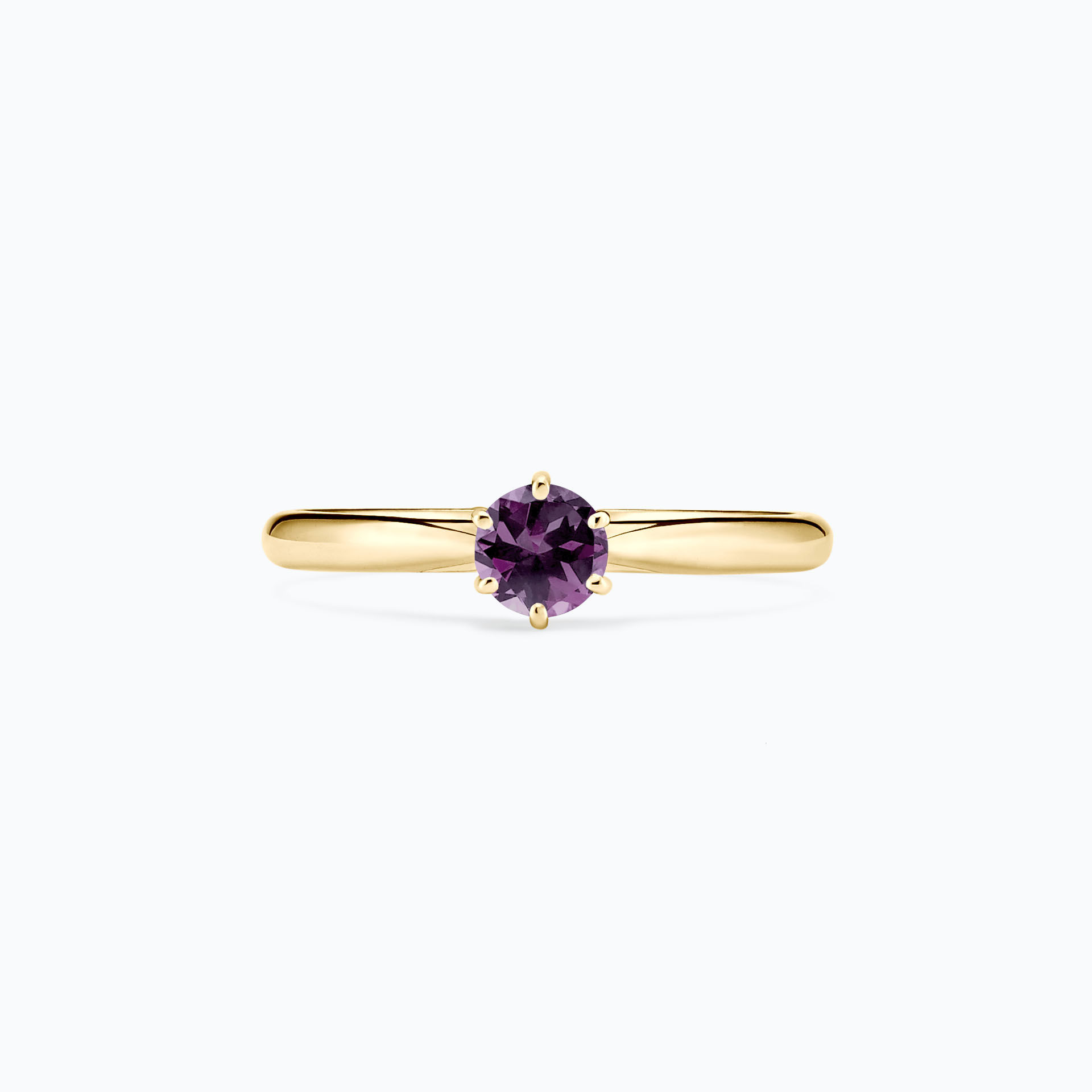Solitaire Félicia Saphir Violet 4.5 mm