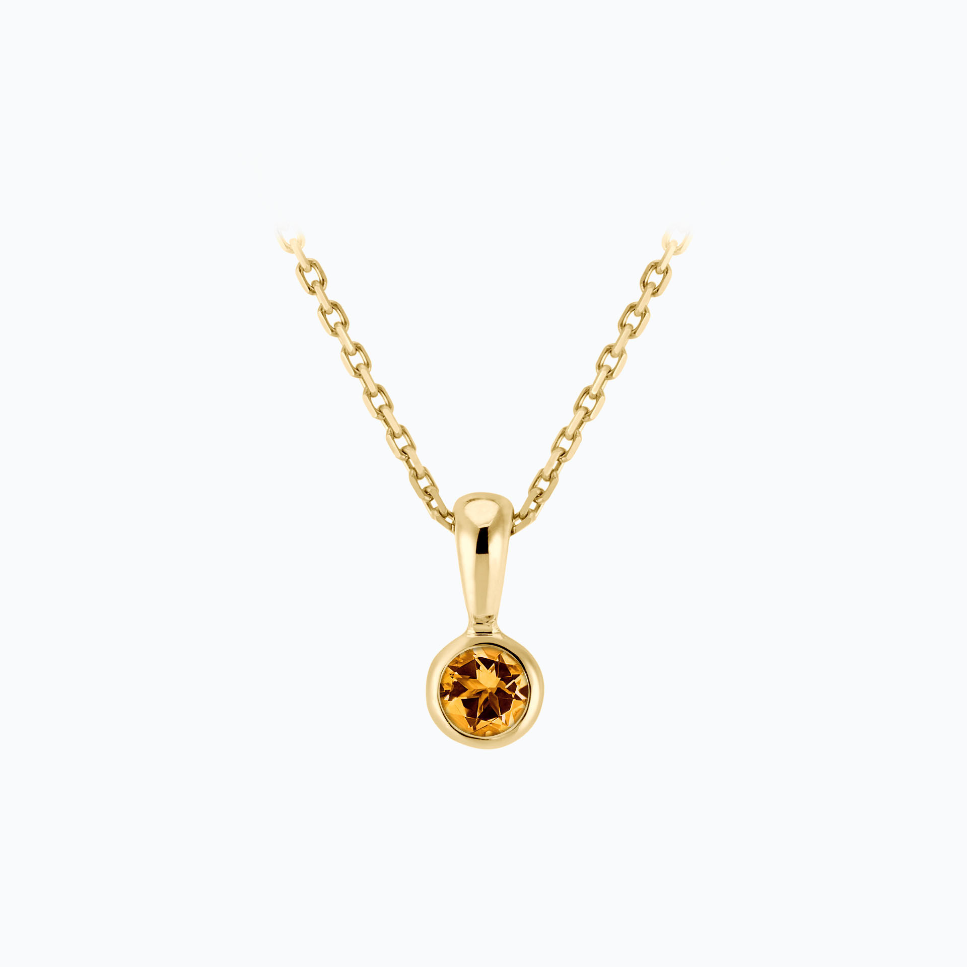 Pendentif Harmony Saphir Mandarine 3.5 mm