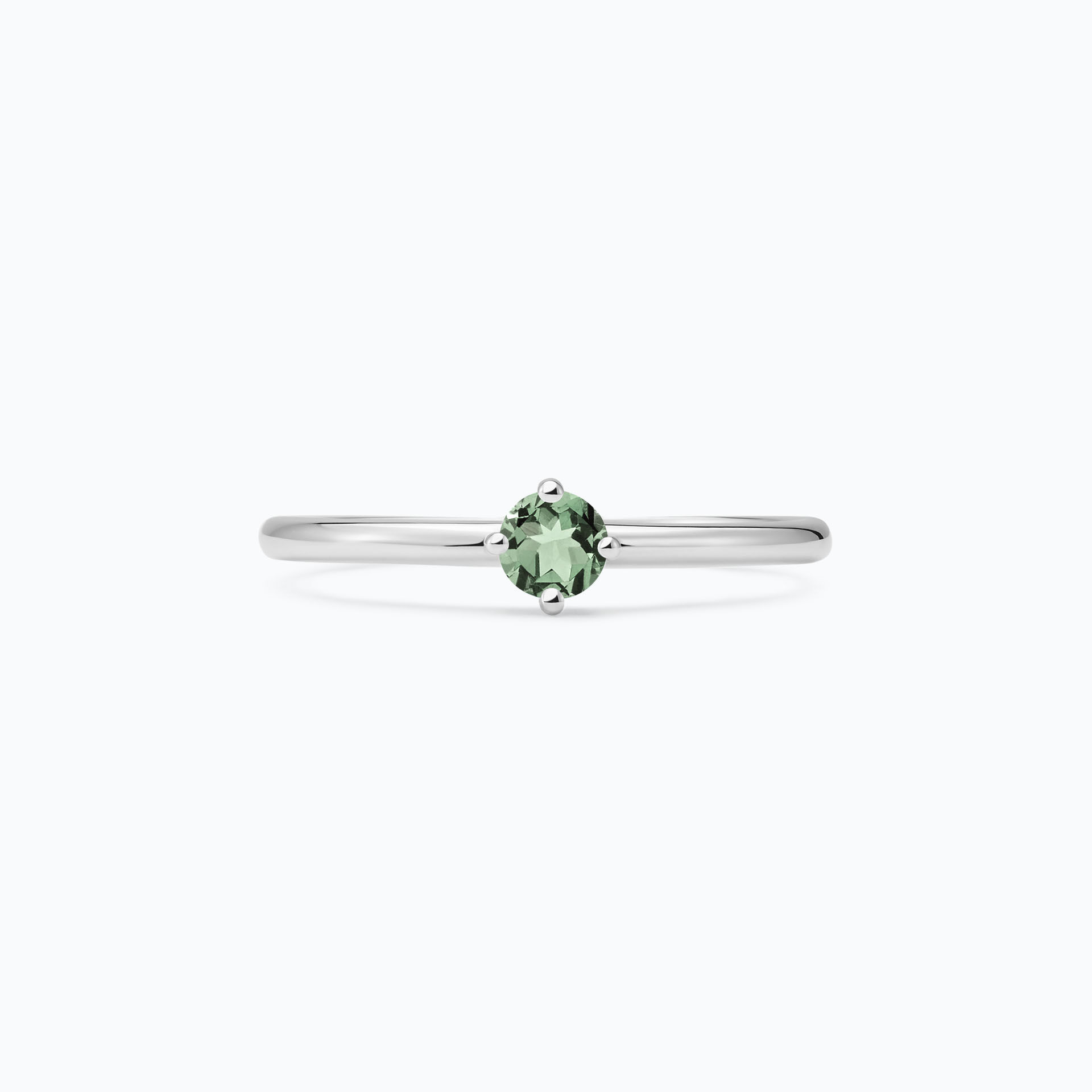 Solitaire Alva Saphir Vert 3.5 mm