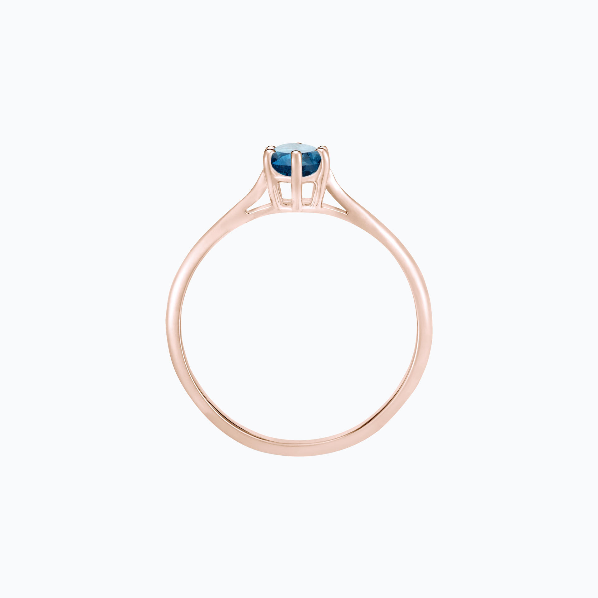 Solitaire Félicia Topaze Blue London 4.5 mm