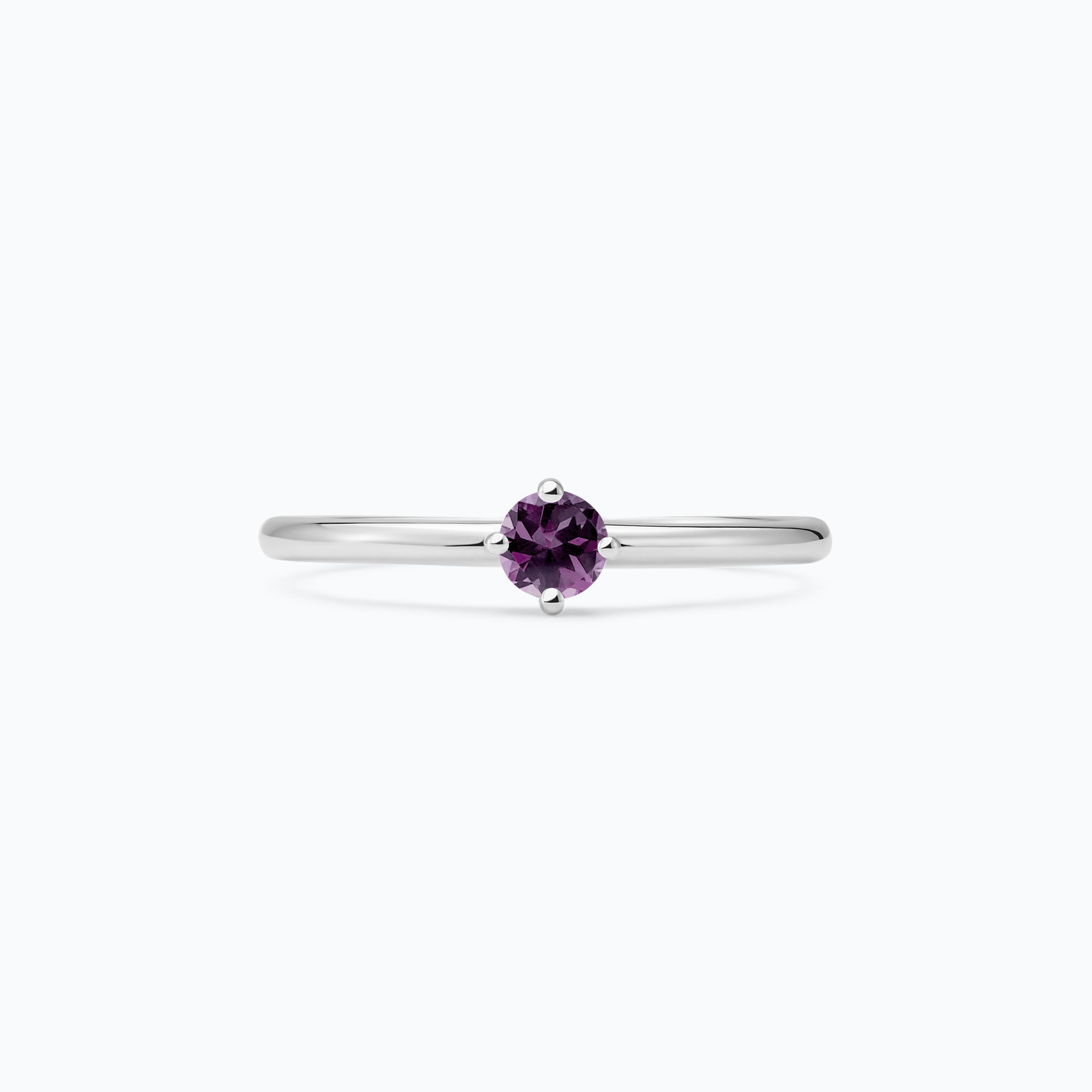 Solitaire Alva Saphir Violet 3.5 mm