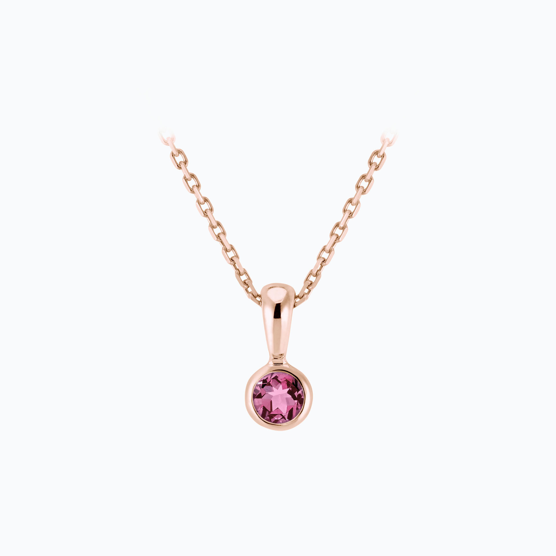 Pendentif Harmony Saphir Rose Pivoine 3.5 mm