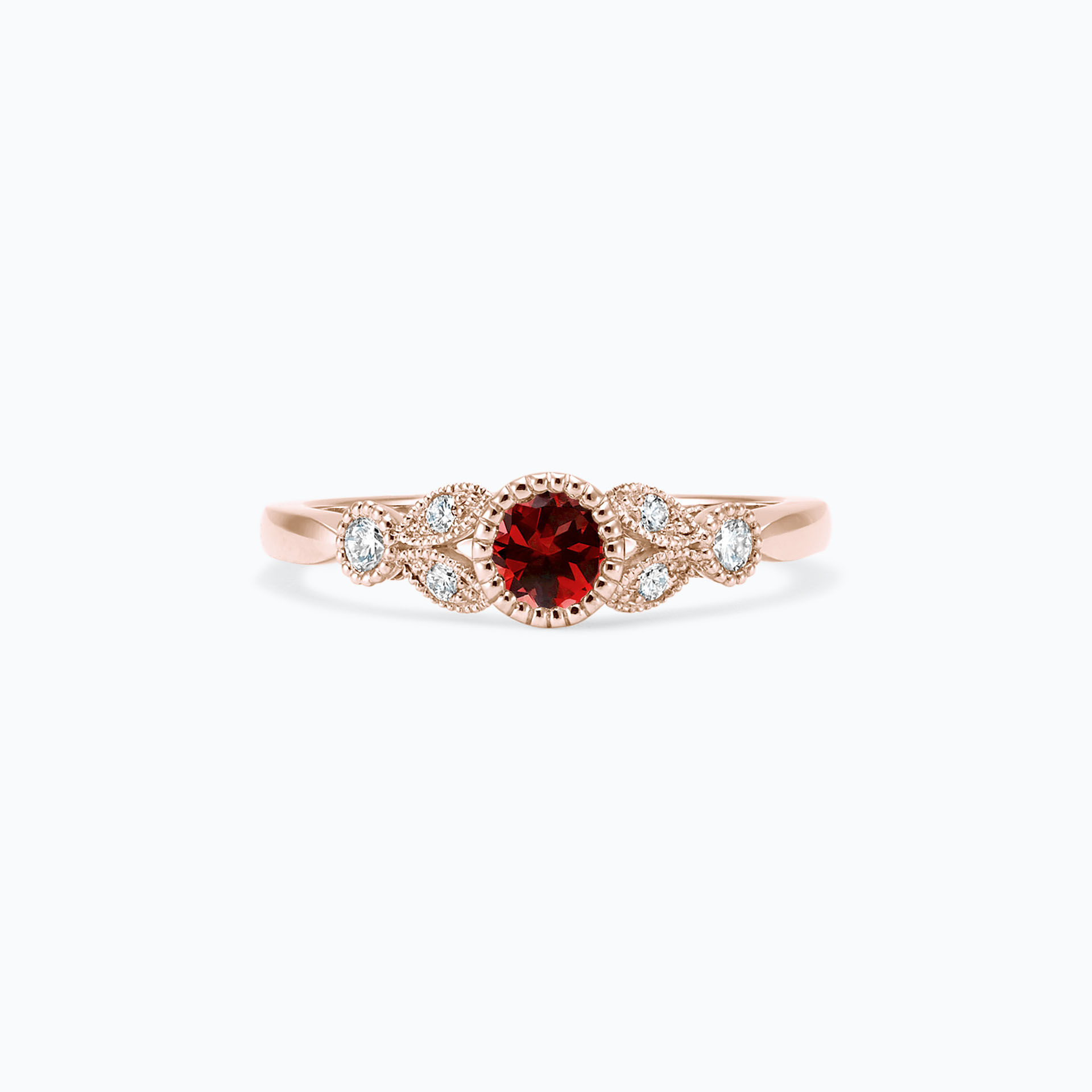 Solitaire Salomé Millegrain Saphir Rouge