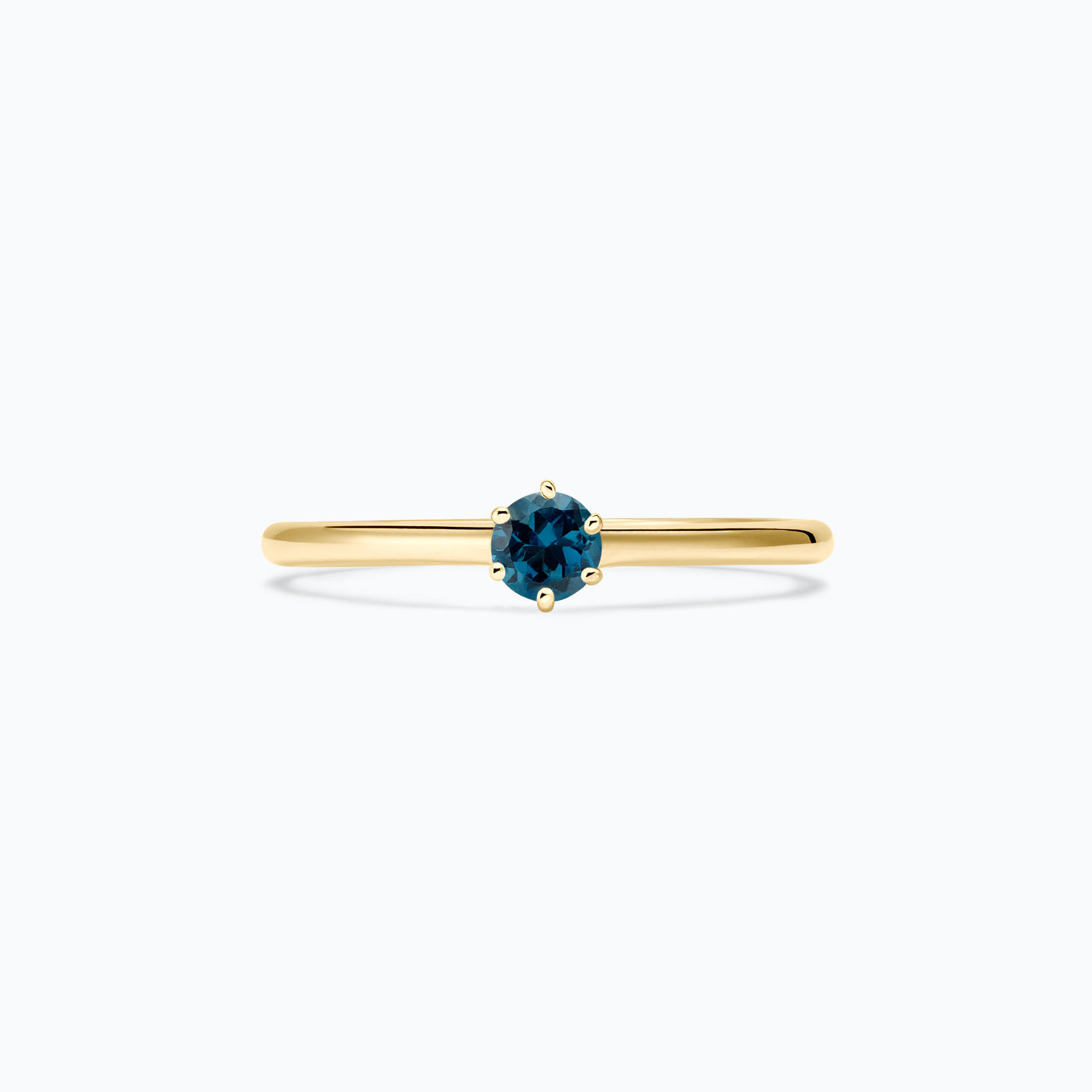 Solitaire Félicia Topaze Blue London 3.5 mm
