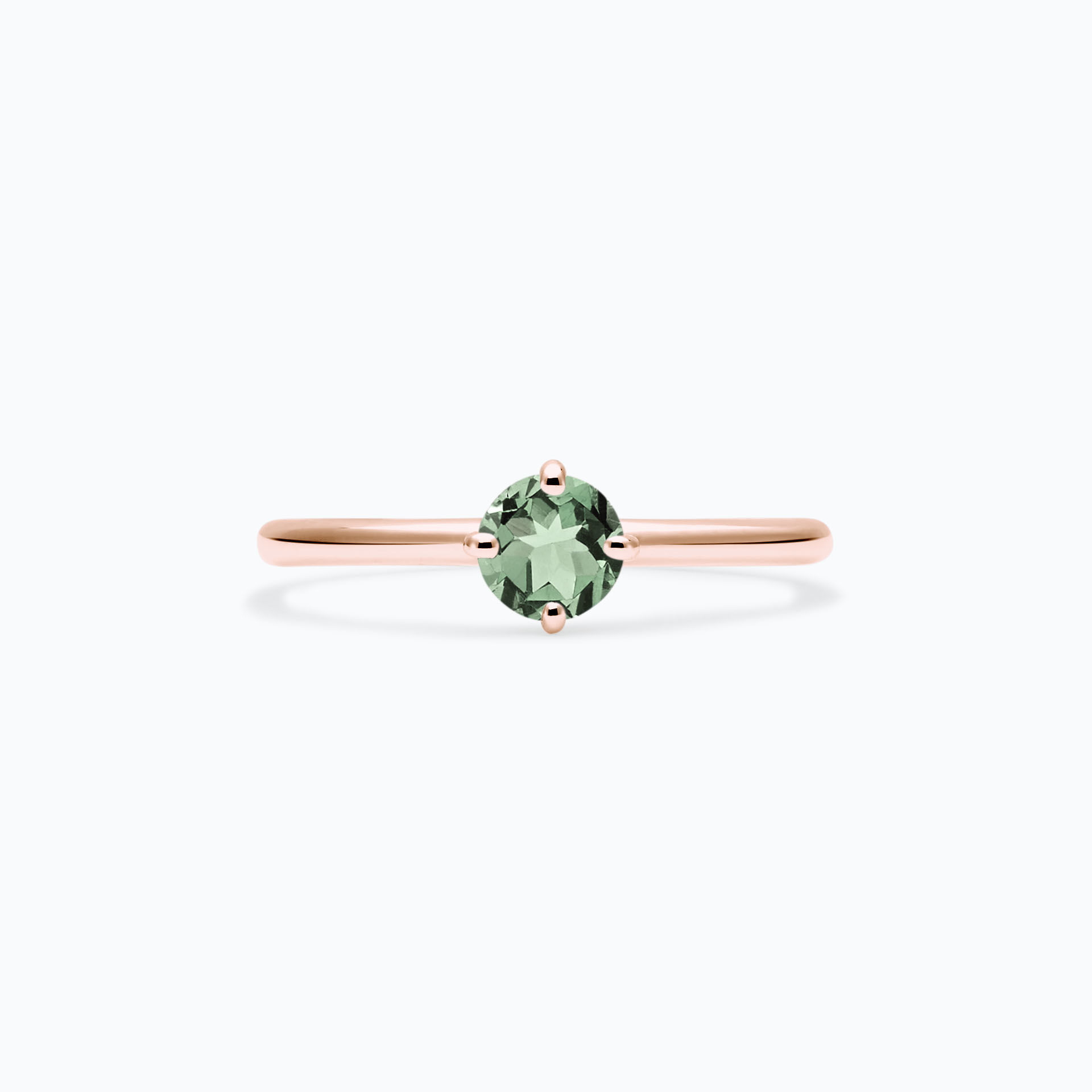 Solitaire Alva Saphir Vert 4.5 mm