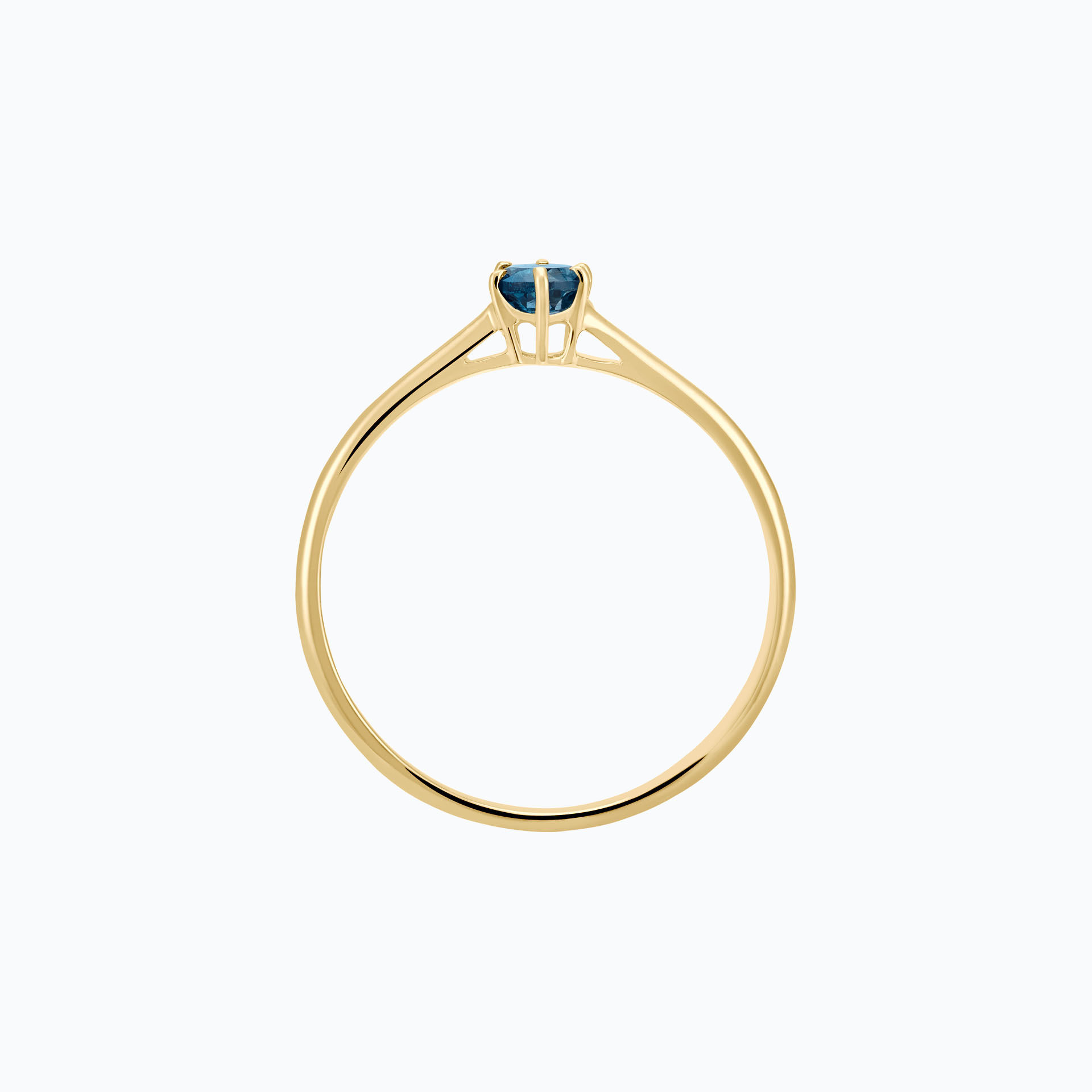 Solitaire Félicia Topaze Blue London 3.5 mm