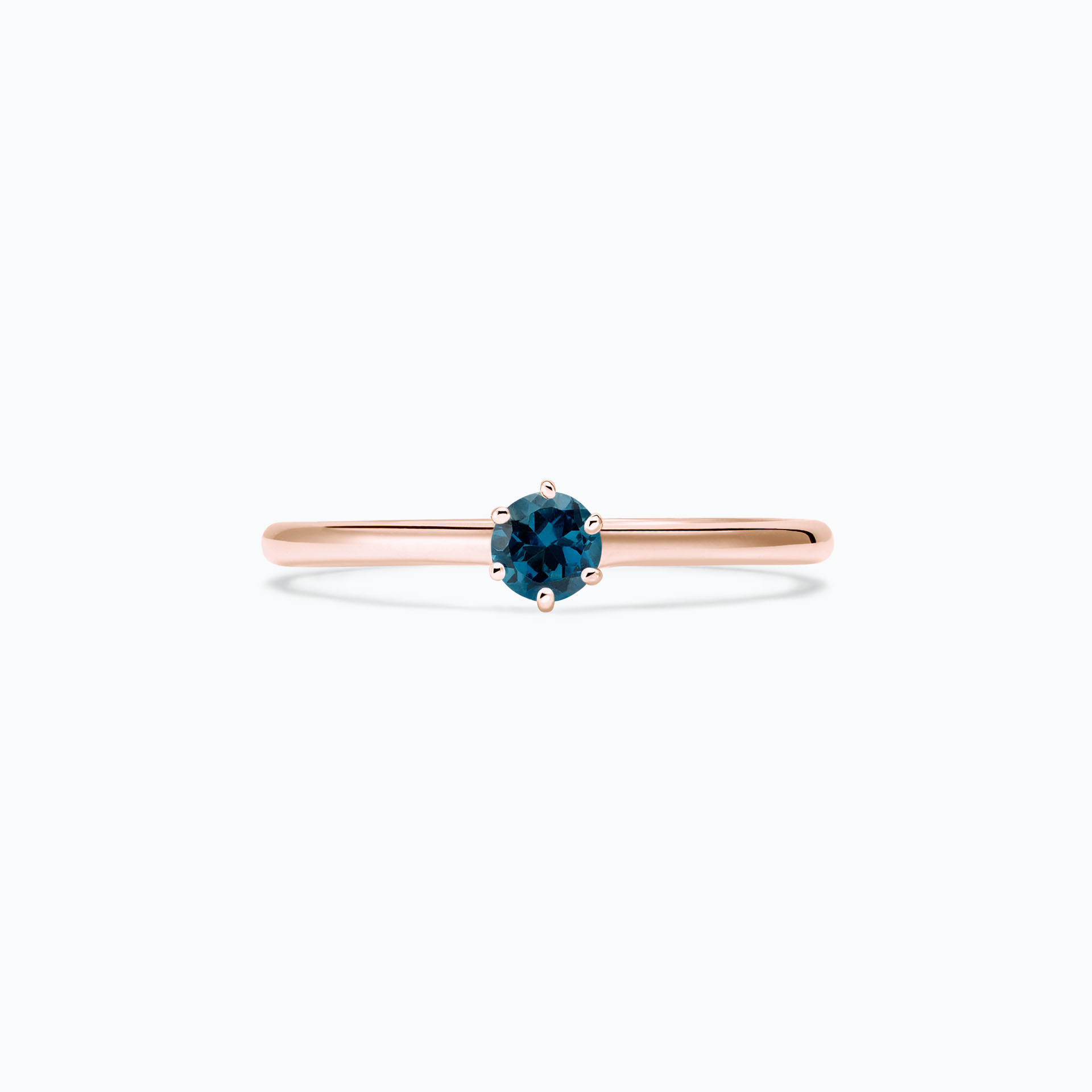 Solitaire Félicia Topaze Blue London 3.5 mm