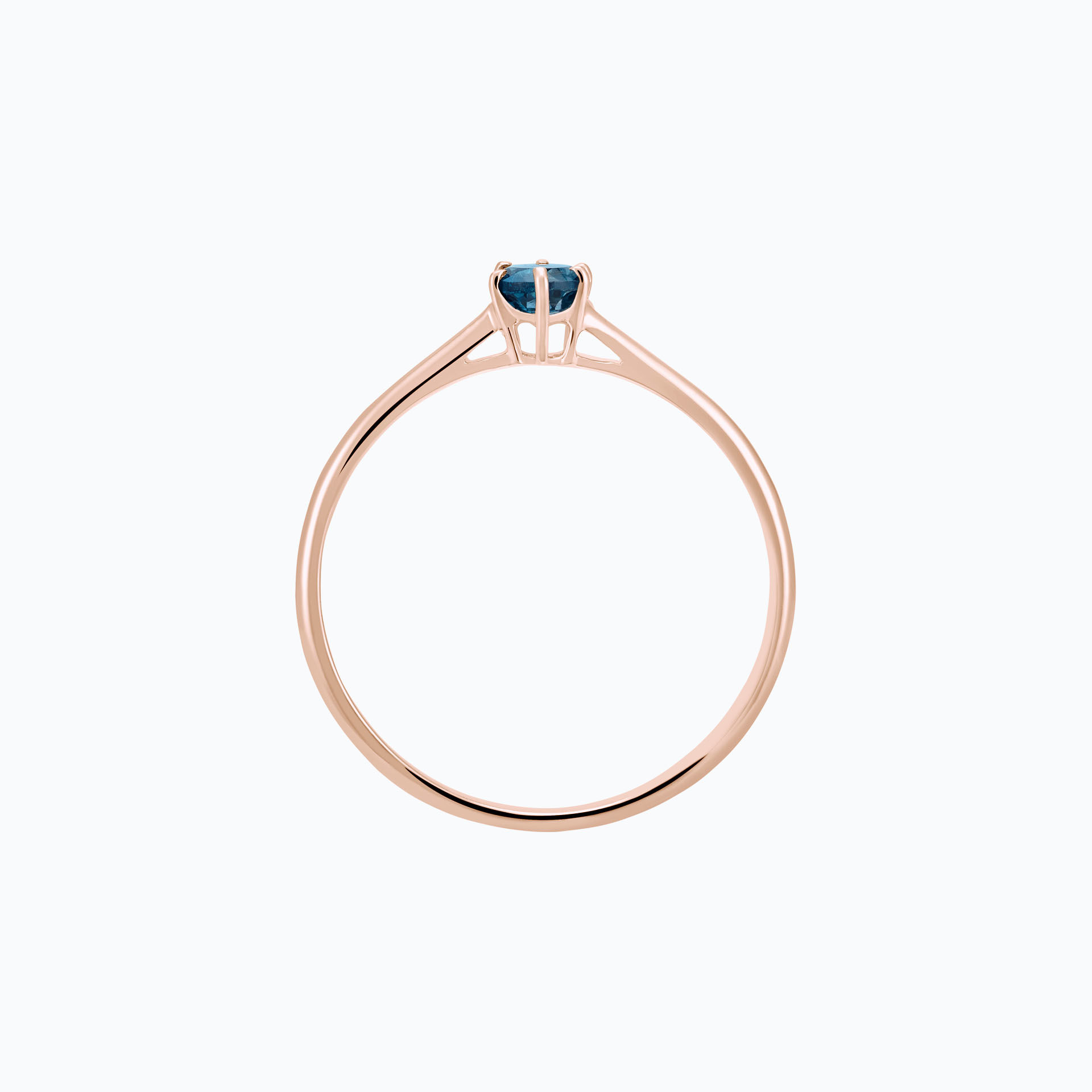 Solitaire Félicia Topaze Blue London 3.5 mm