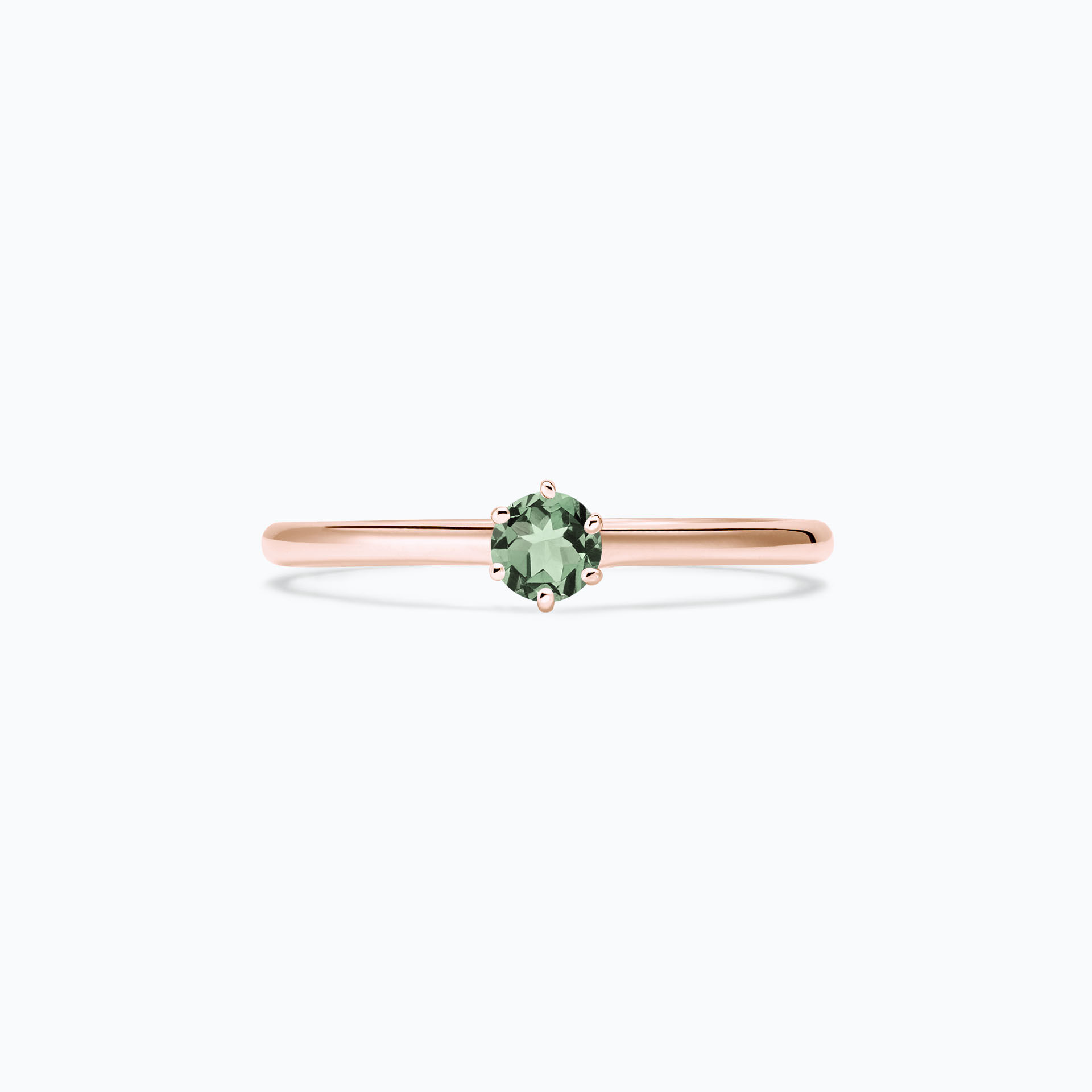 Solitaire Félicia Saphir Vert 3.5 mm