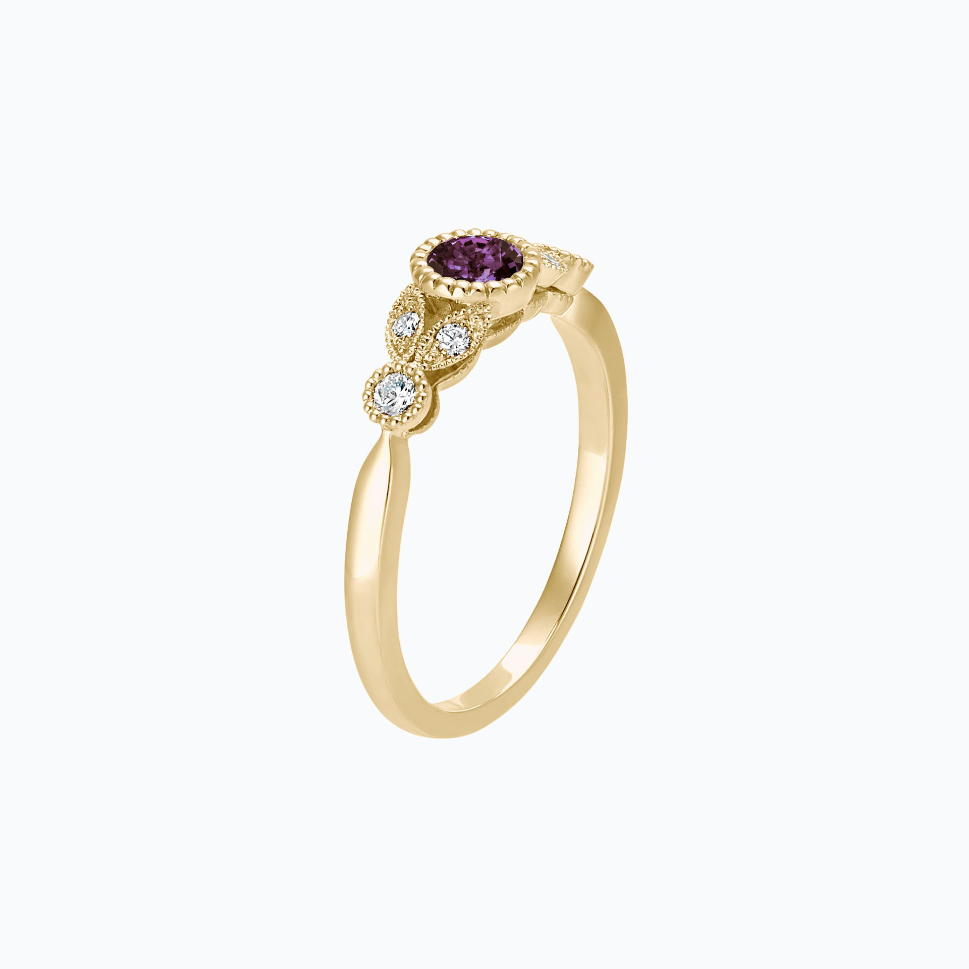 Solitaire Salomé Millegrain Saphir Violet
