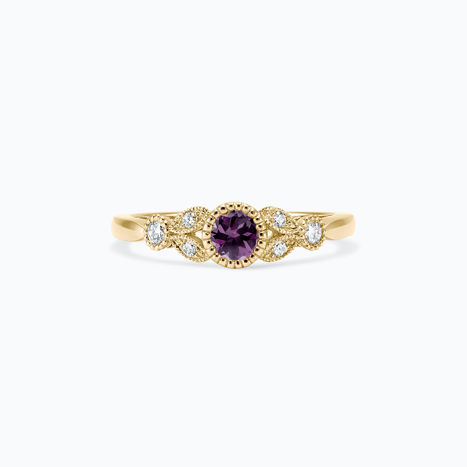 Solitaire Salomé Millegrain Saphir Violet