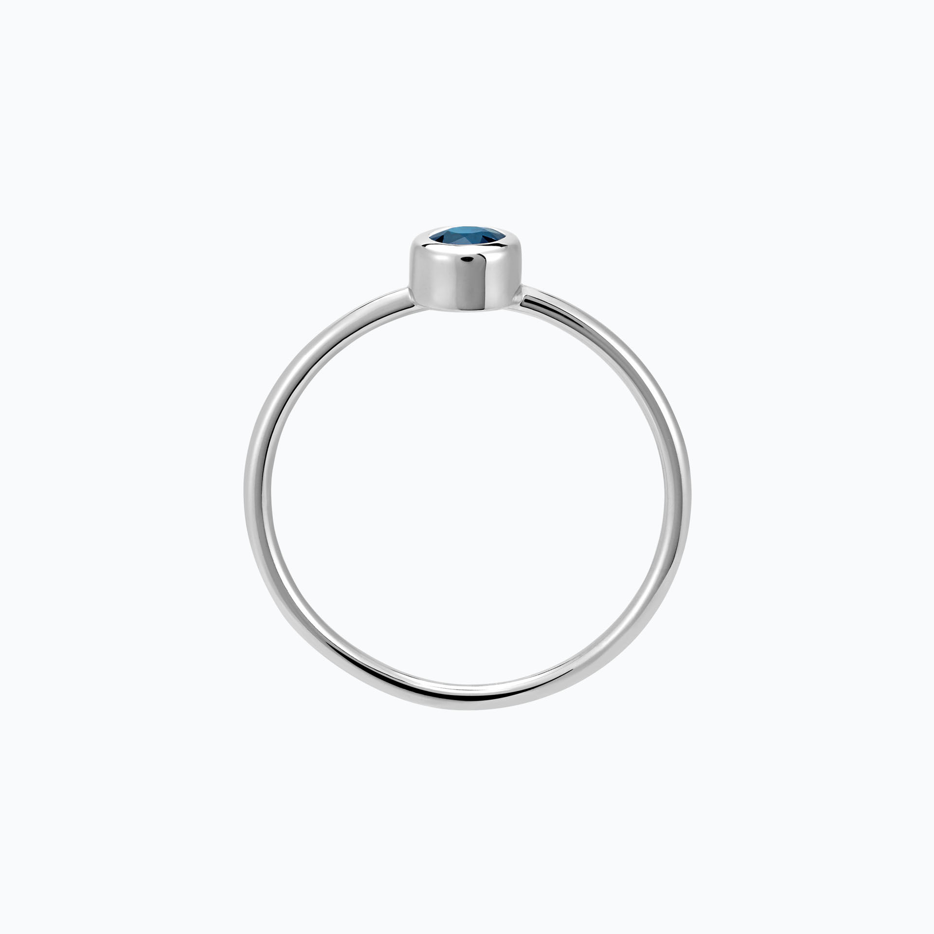 Solitaire Harmony Topaze Blue London 3.5 mm