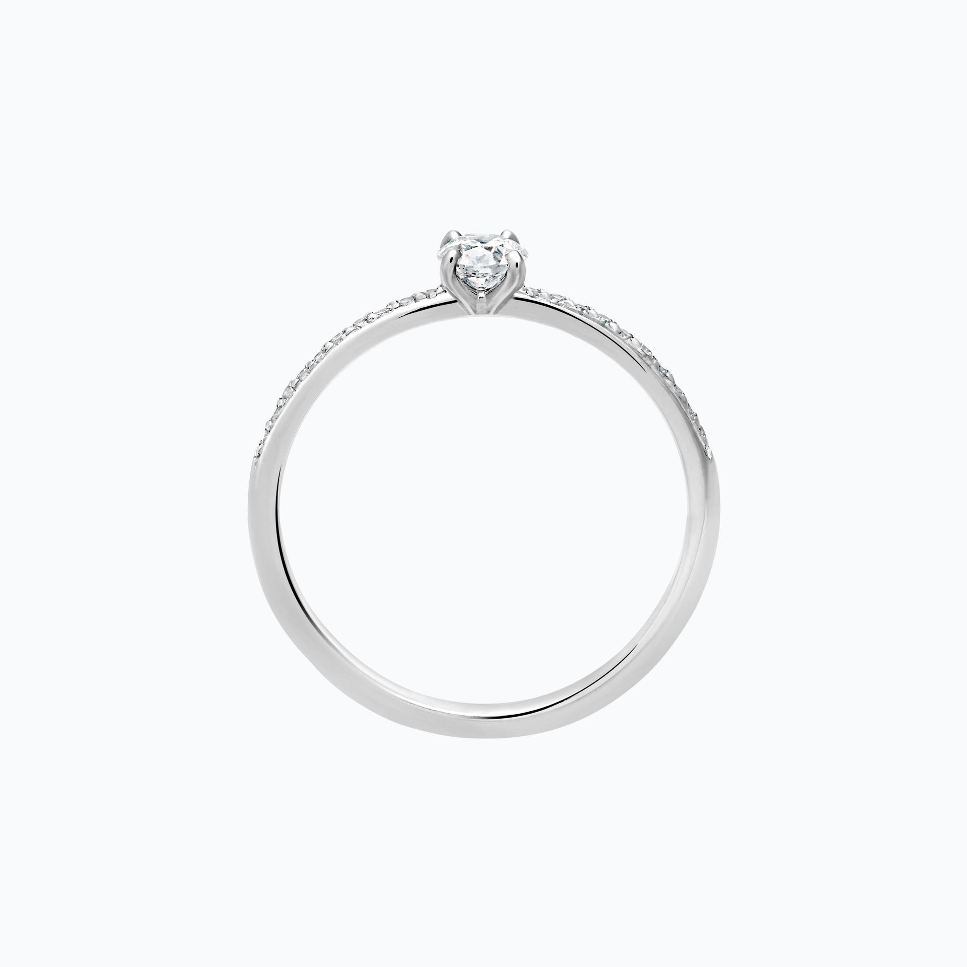 Solitaire Pavé Séléné 0.20 carat
