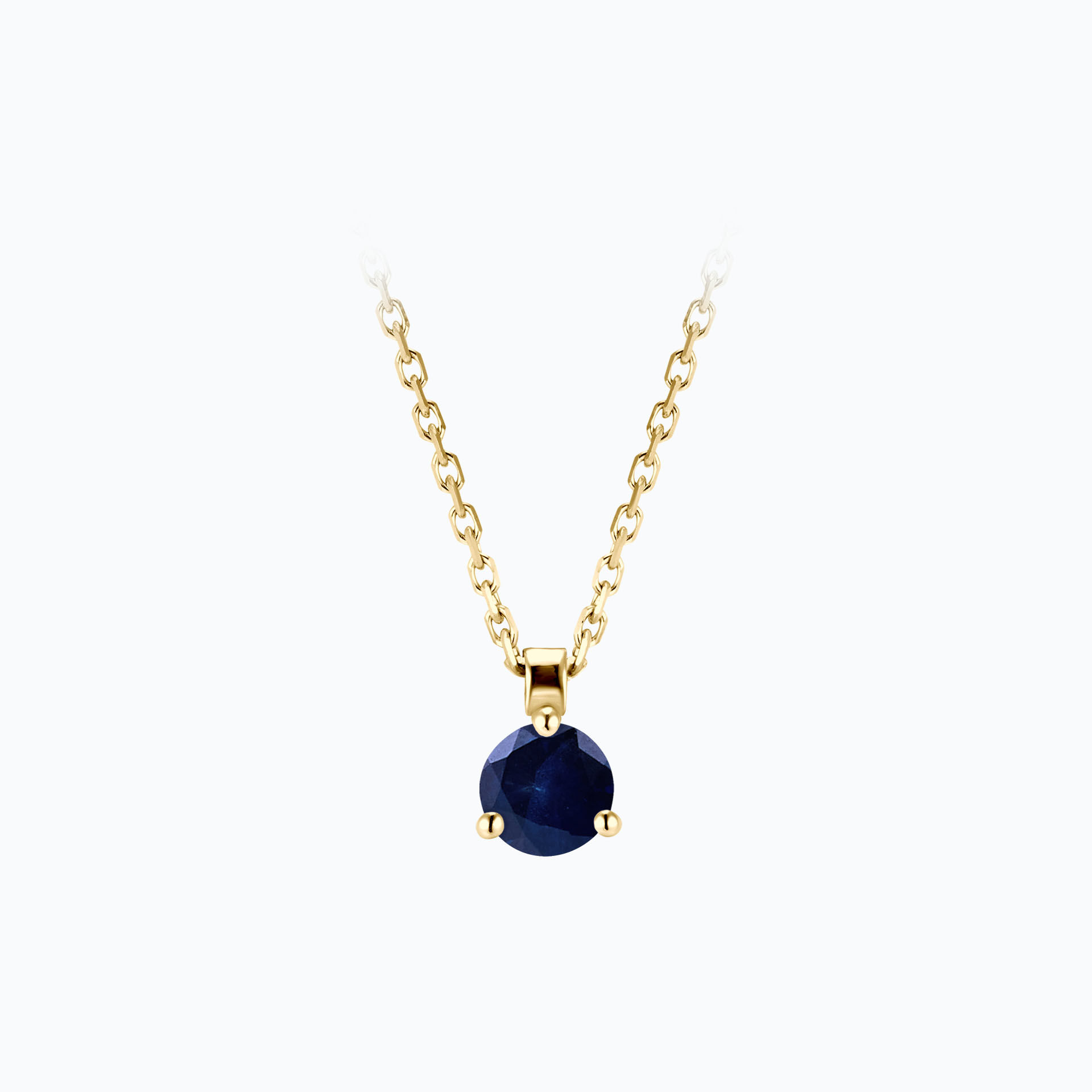 Collier Pyramid Saphir 5 mm