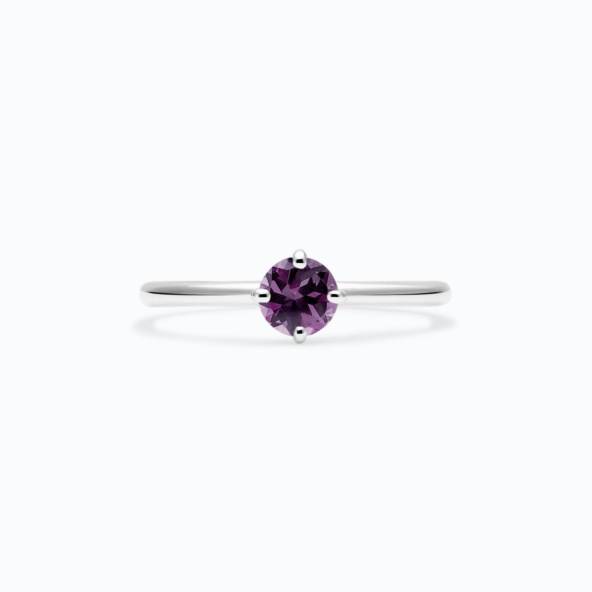 Solitaire Alva Saphir Violet 4.5 mm