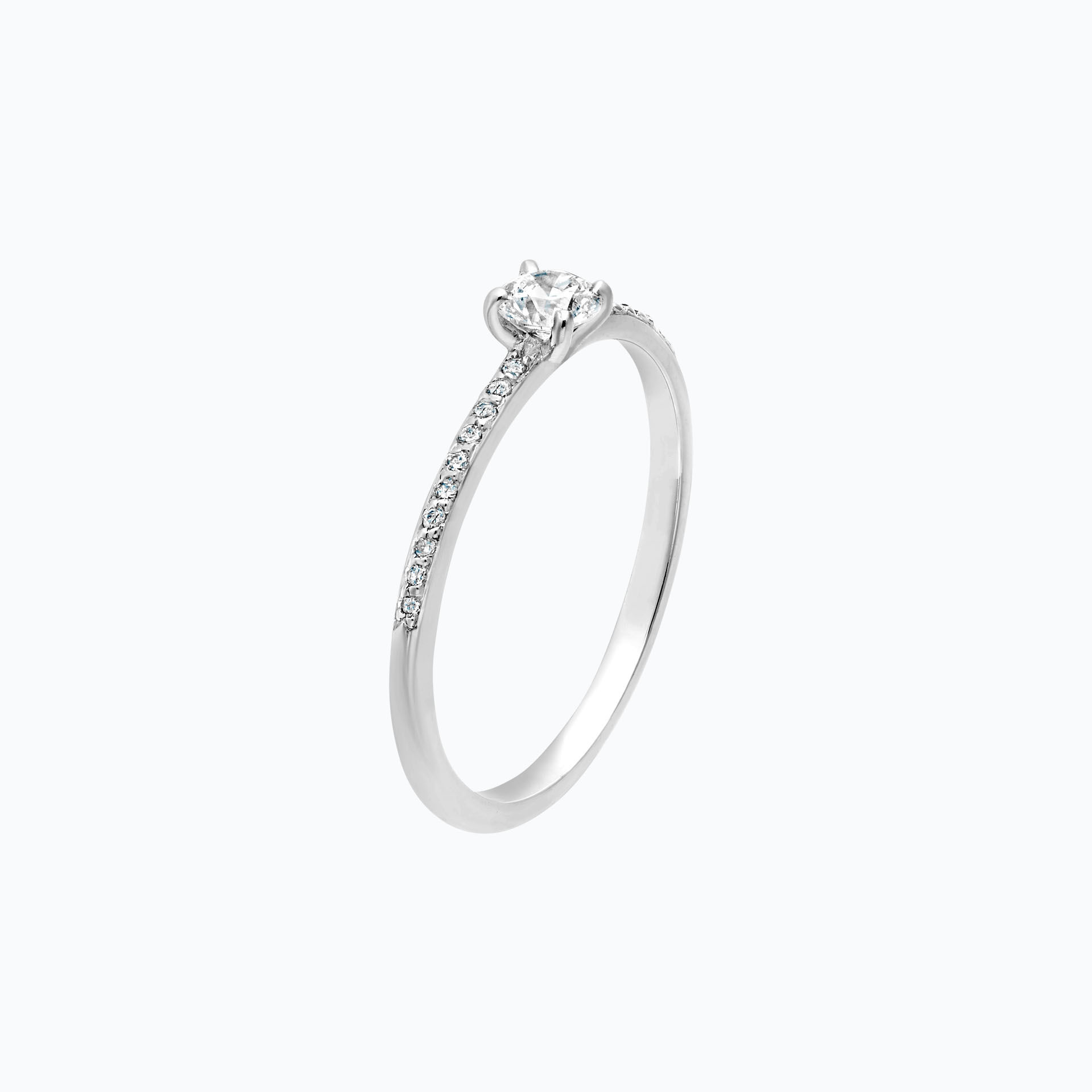 Solitaire Pavé Séléné 0.20 carat