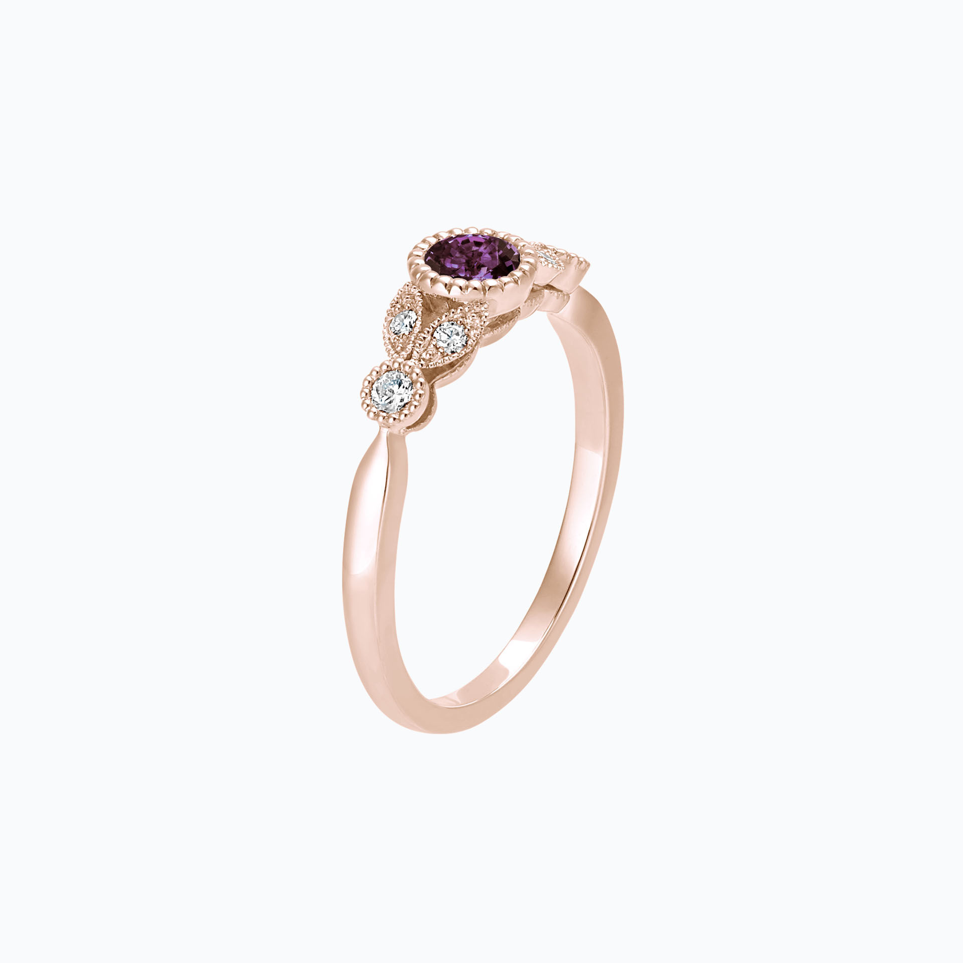 Solitaire Salomé Millegrain Saphir Violet