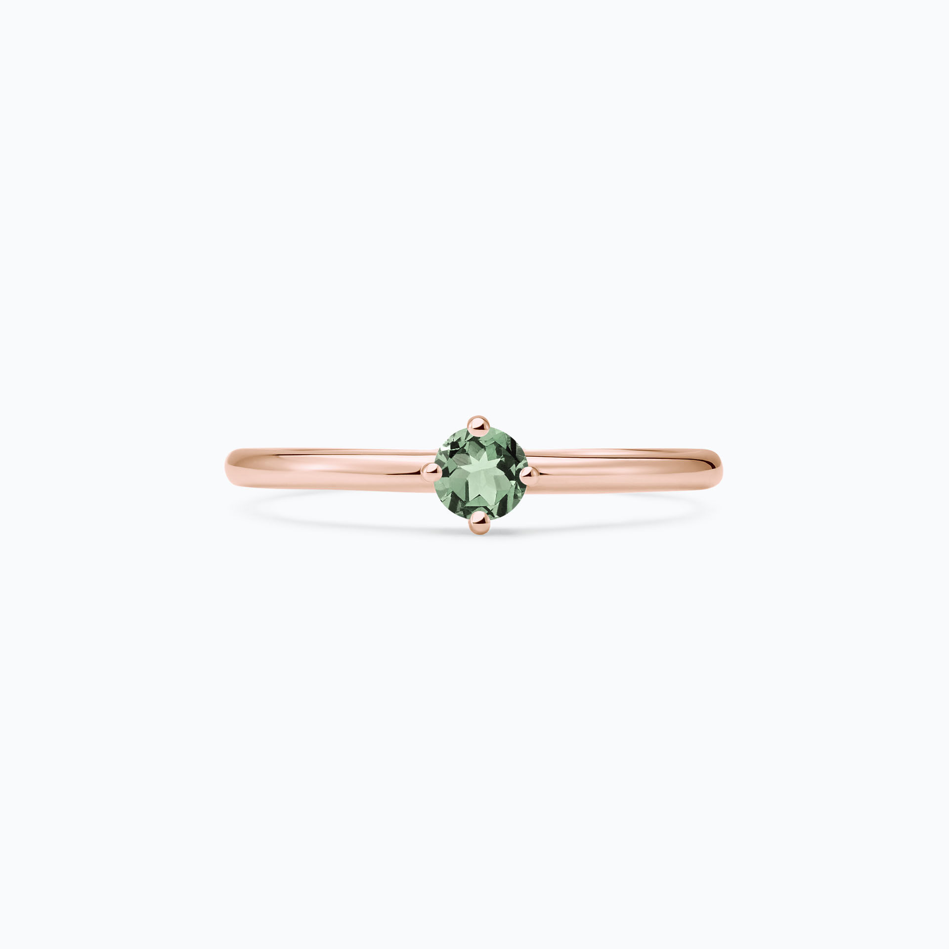 Solitaire Alva Saphir Vert 3.5 mm