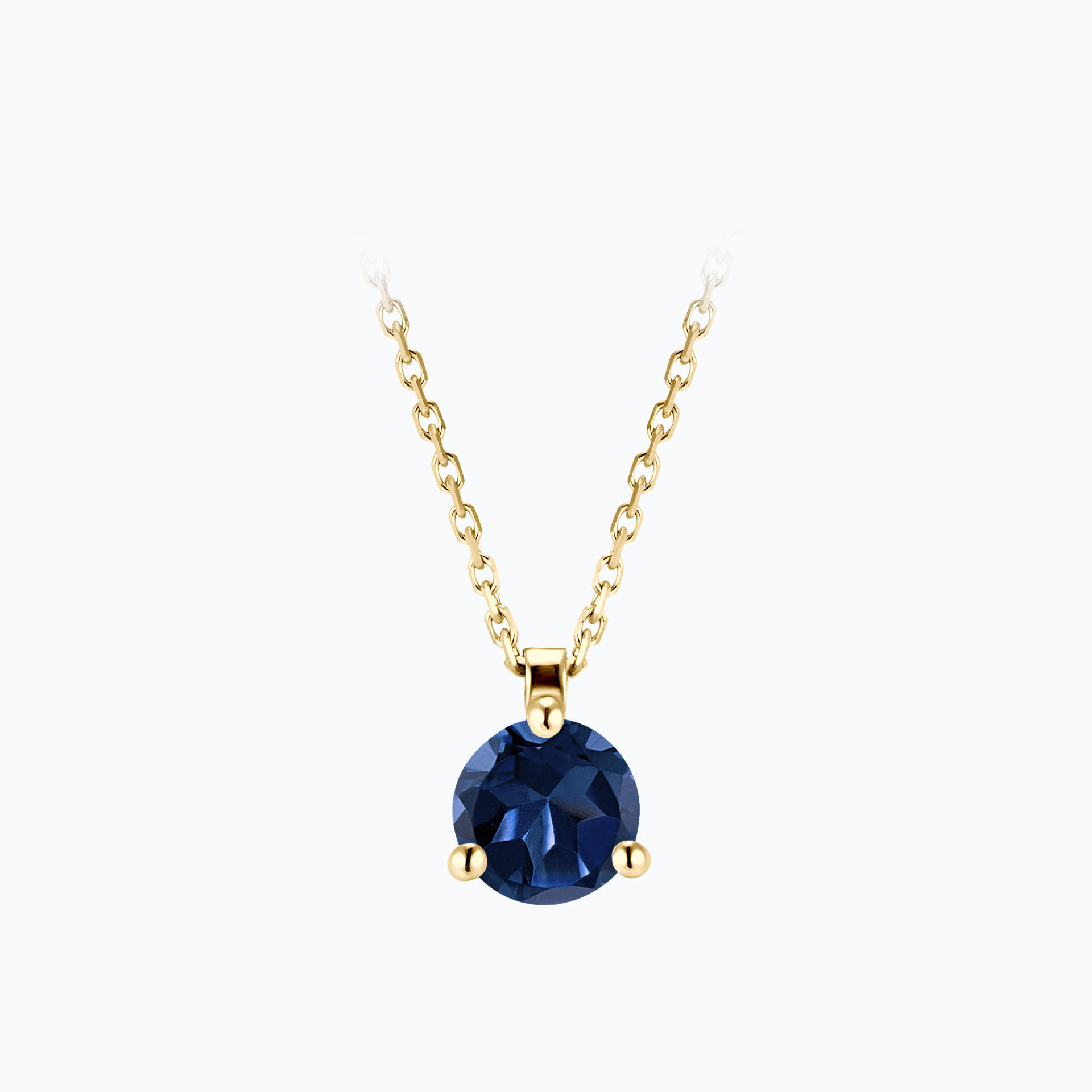Collier Pyramid Saphir 6 mm