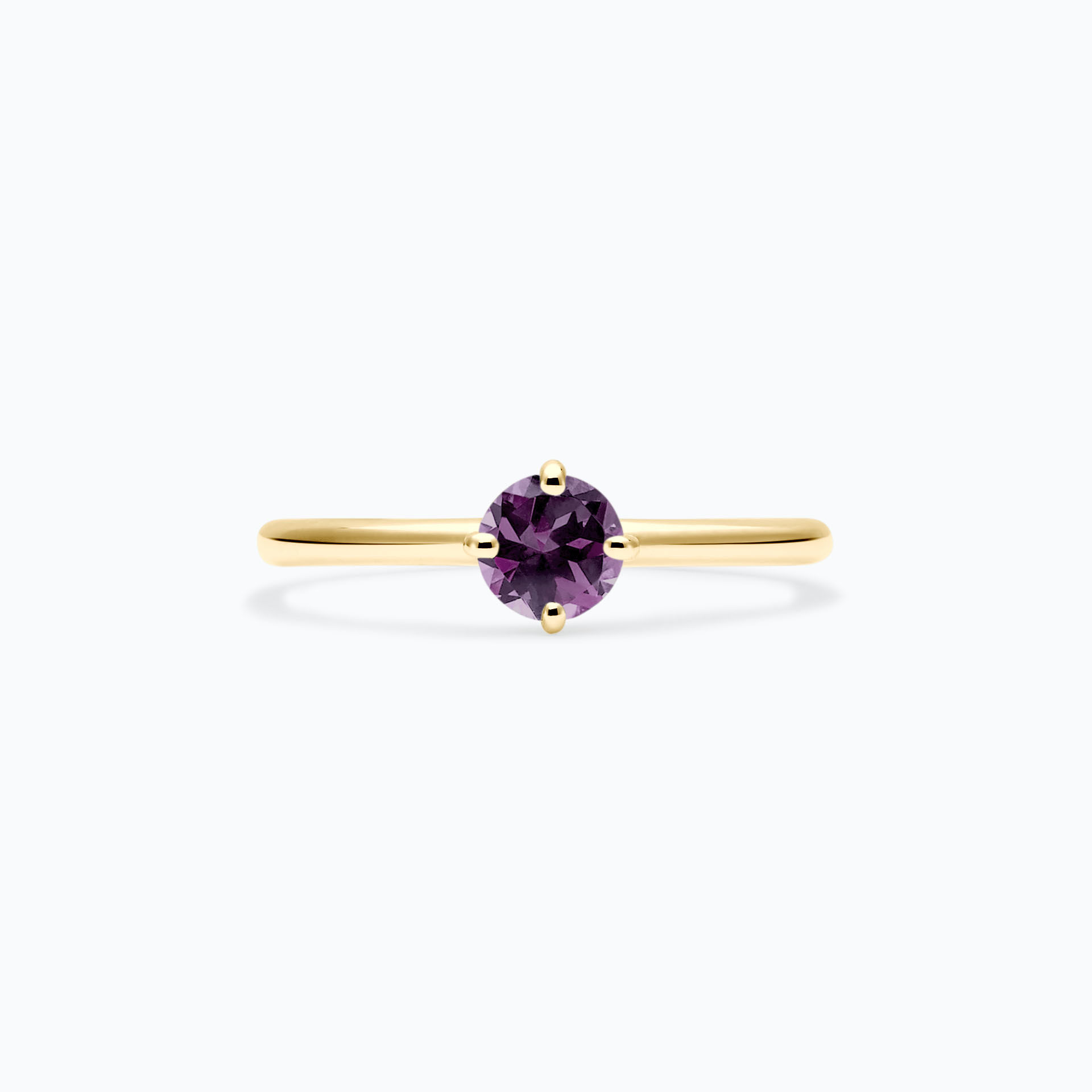 Solitaire Alva Saphir Violet 4.5 mm