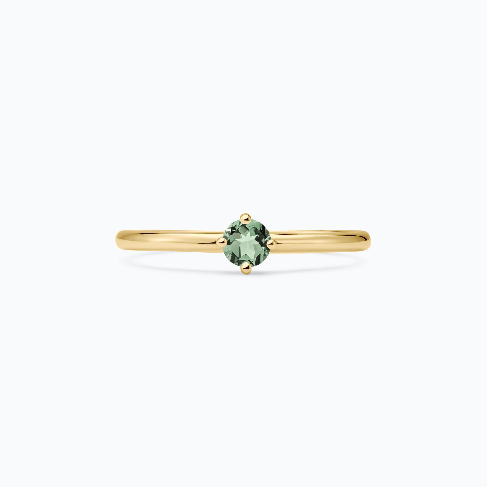 Solitaire Alva Saphir Vert 3.5 mm