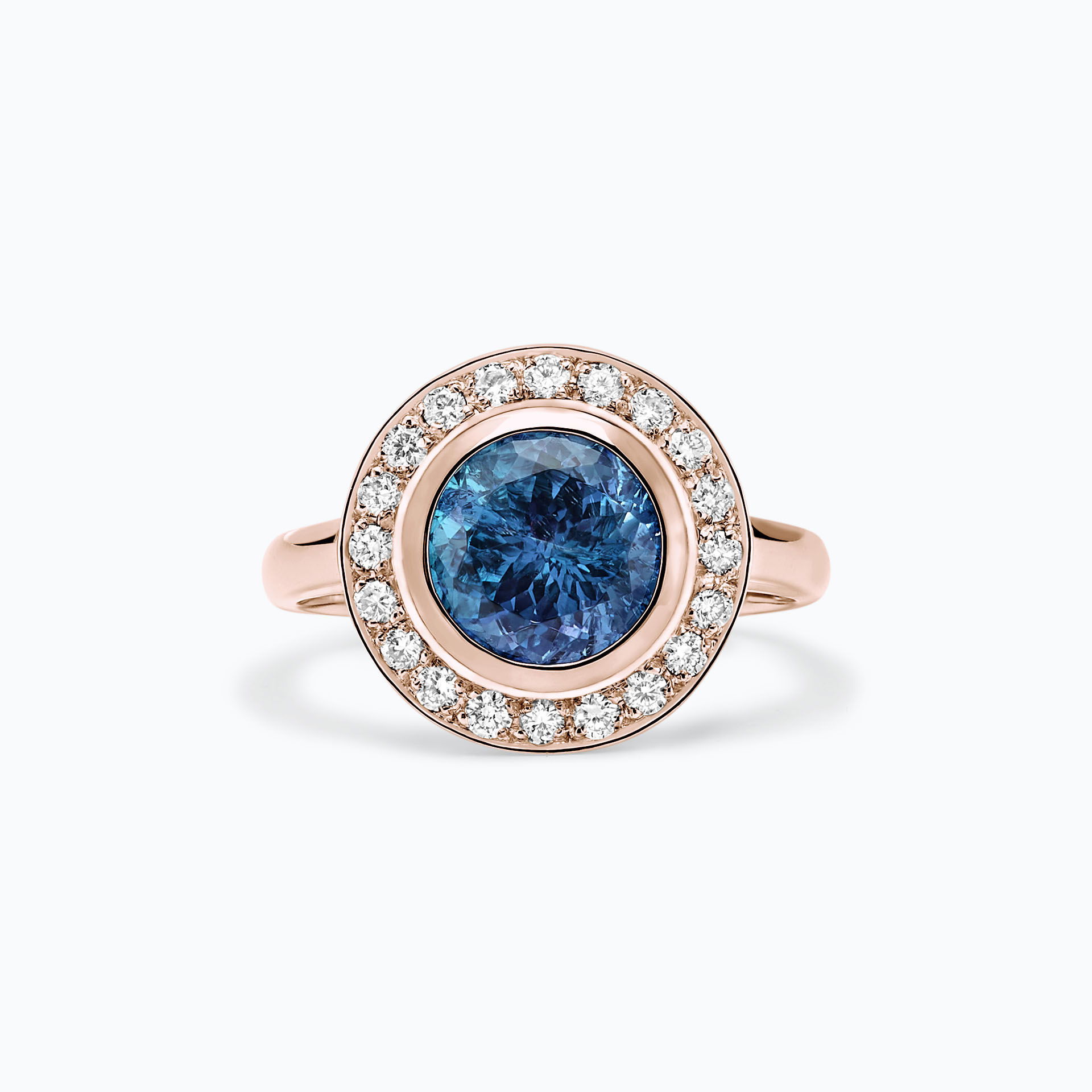 Solitaire Paris Topaze Blue London 8 mm